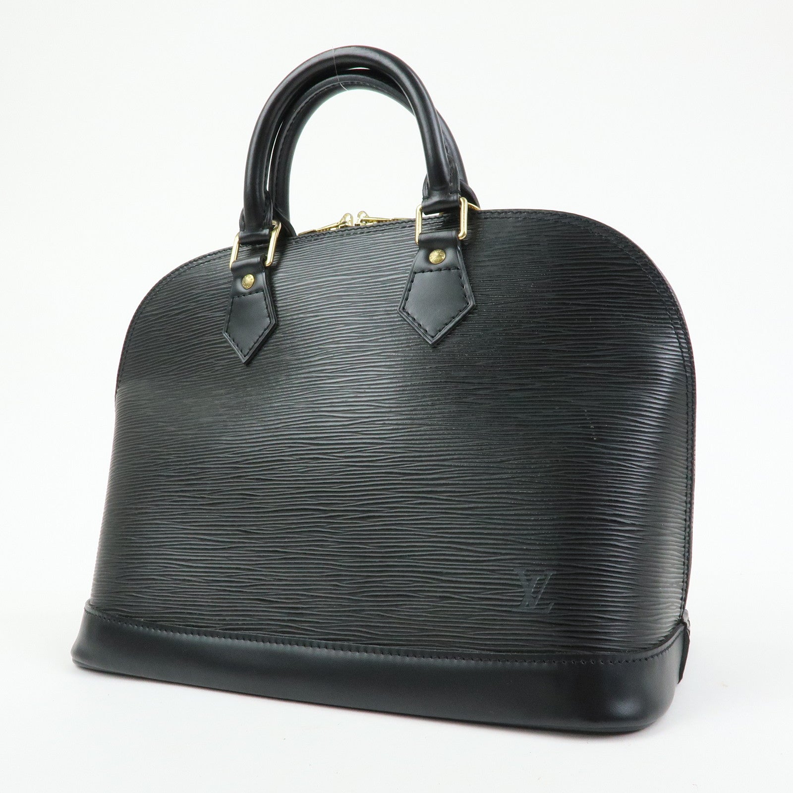Louis Vuitton Epi Alma Hand Bag Noir Black M52142