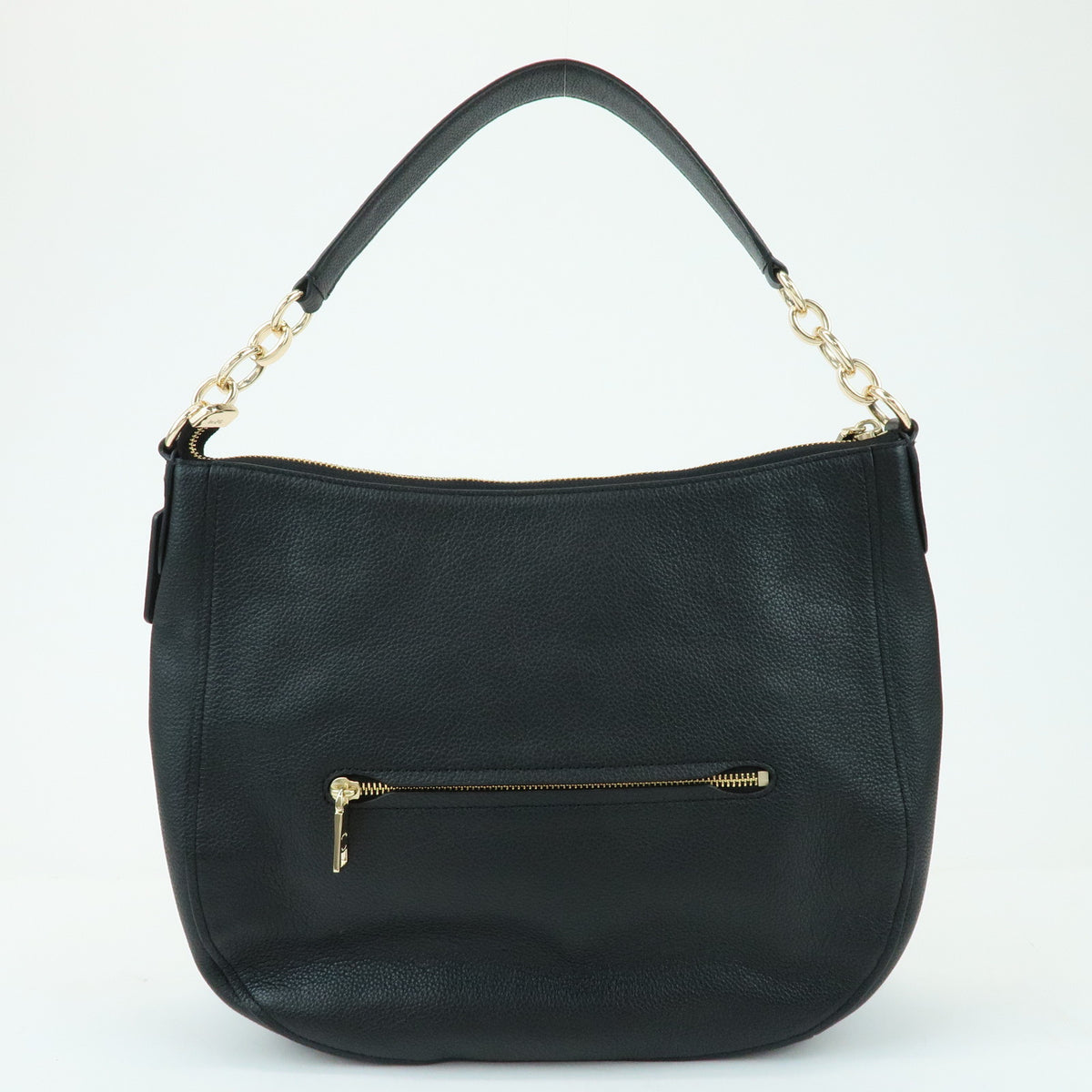 COACH Chelsea Hobo 32 Leather Shoulder Bag Hand Bag Black