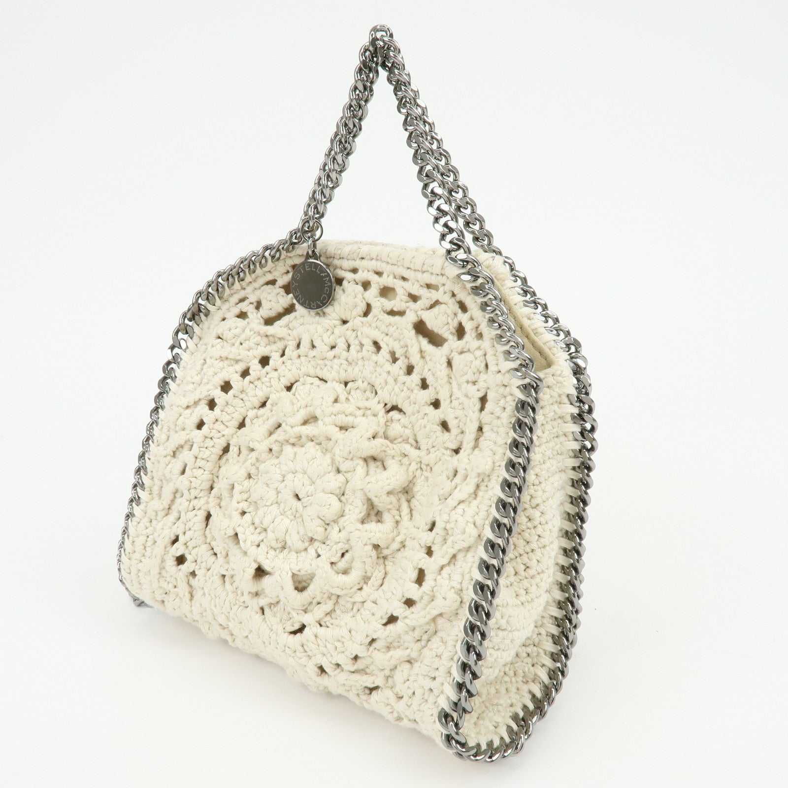 STELLA MCCARTNEY Falabella Canvas Crochet 2Way Hand Bag 391698