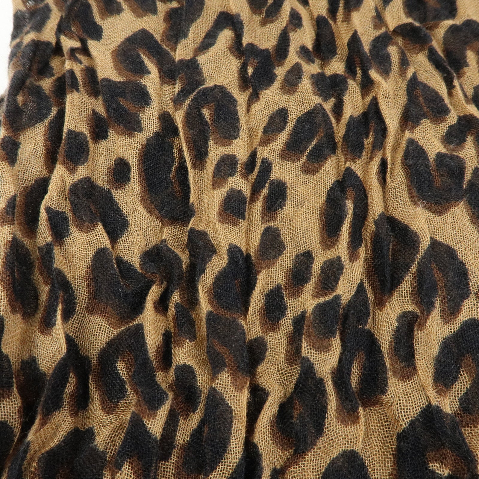 Louis Vuitton Etole Cashmere Silk Scarf Leopard Brown M72215