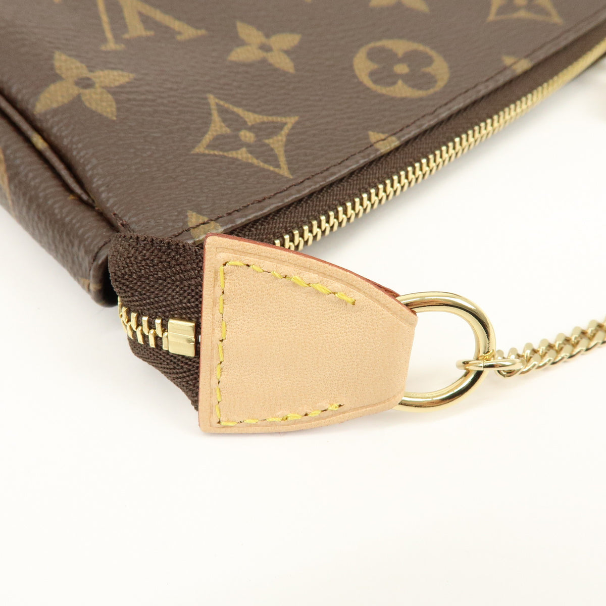 Louis Vuitton Monogram Mini Pochette Accessoires Hand Bag Bown M58009