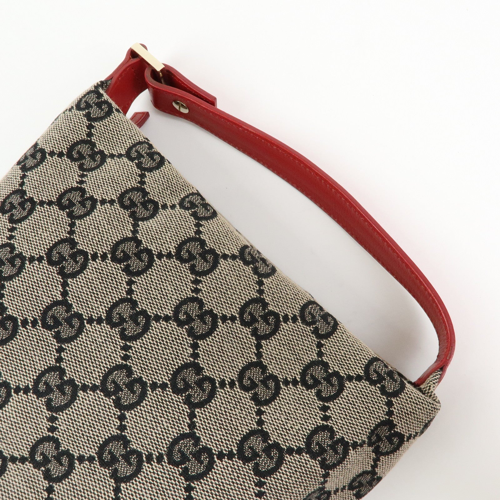 GUCCI GG Canvas Leather Vanity Accessory Pochette Mini Pouch 039・1147