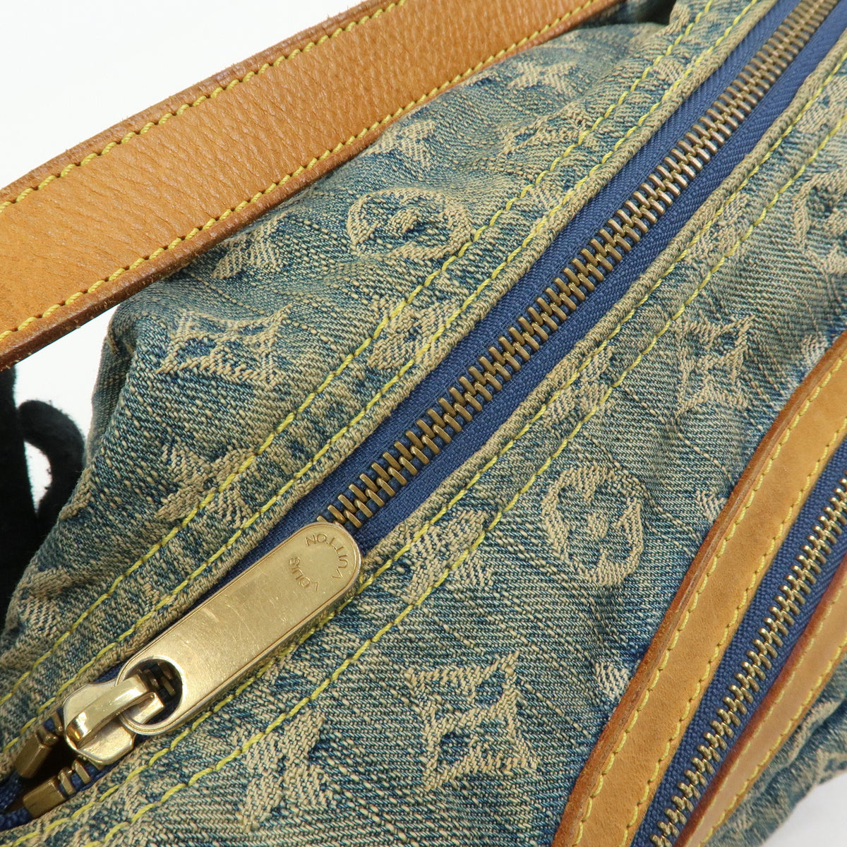 Louis Vuitton Monogram Denim Baggy PM 2Way Bag Shoulder Bag M95049