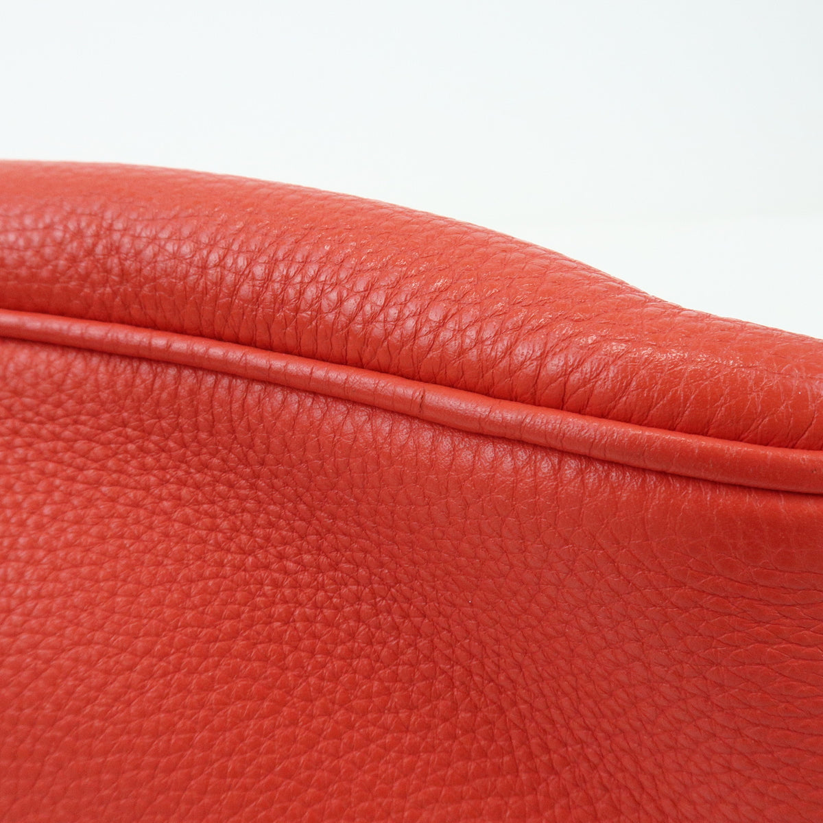 CELINE Boogie Bag Leather Hand Bag Tote Bag Red
