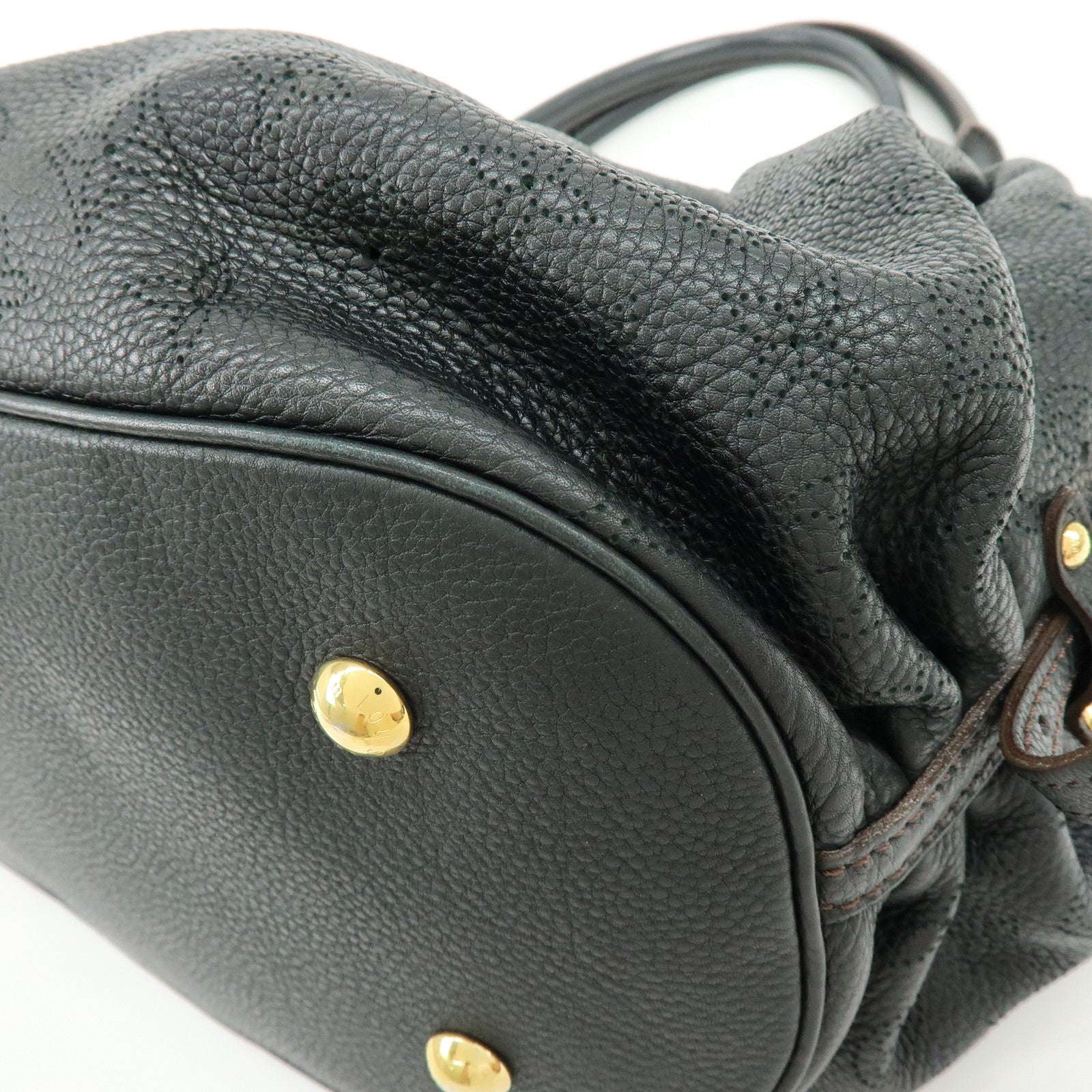 Louis Vuitton Monogram Mahina L Shoulder Bag Hand Bag Noir M95765