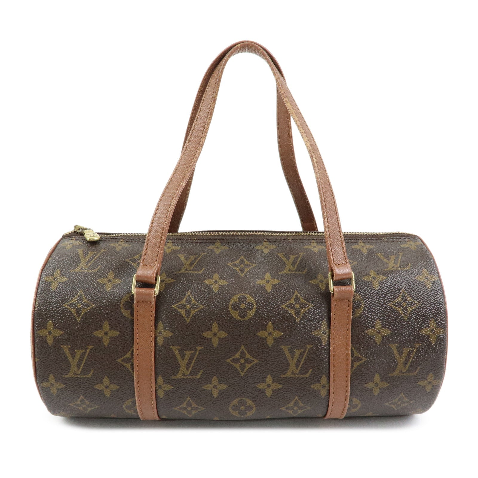 Louis Vuitton Monogram Papillon 30 Hand Bag Brown M51385