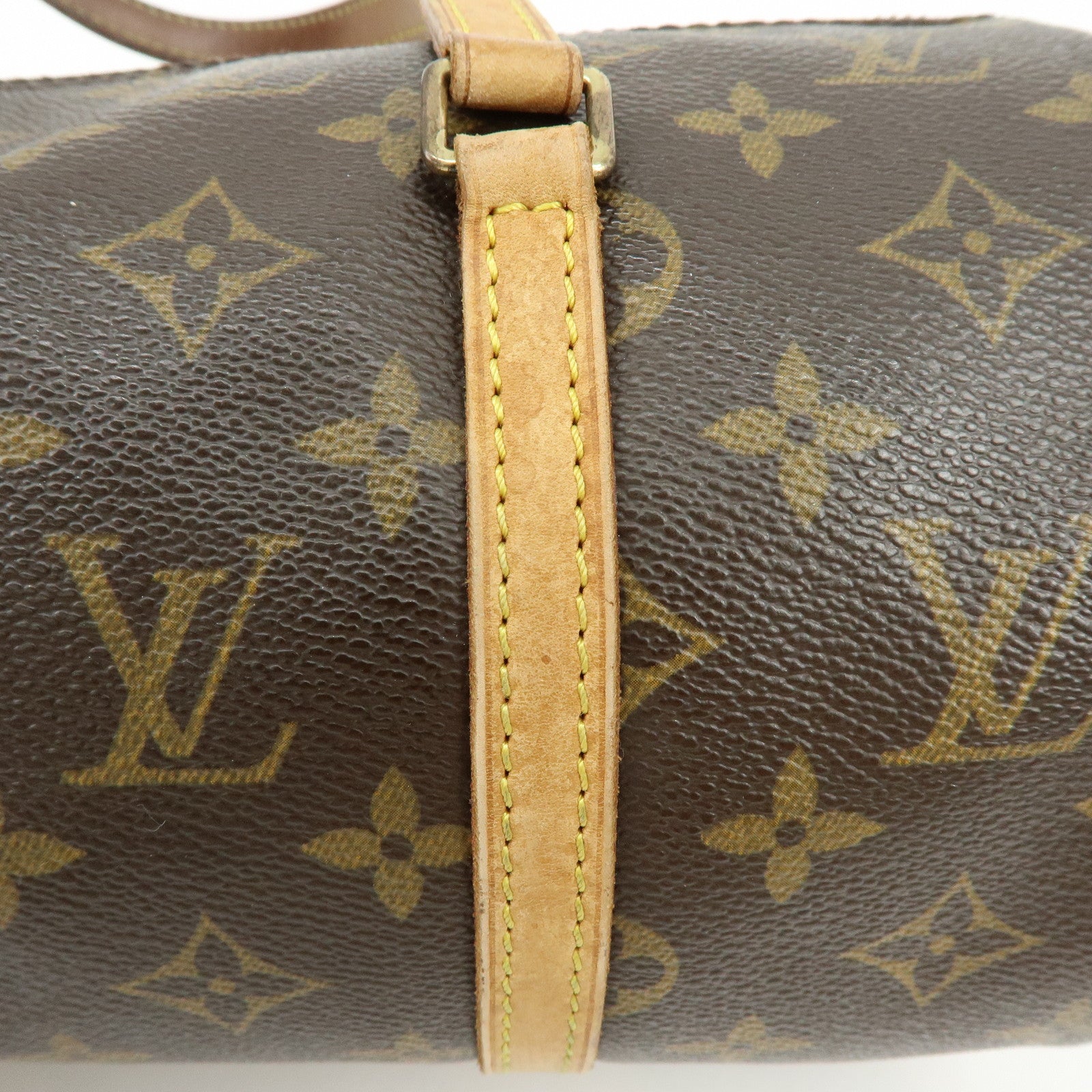 Louis Vuitton Monogram Papillon 30 Hand Bag Brown M51385