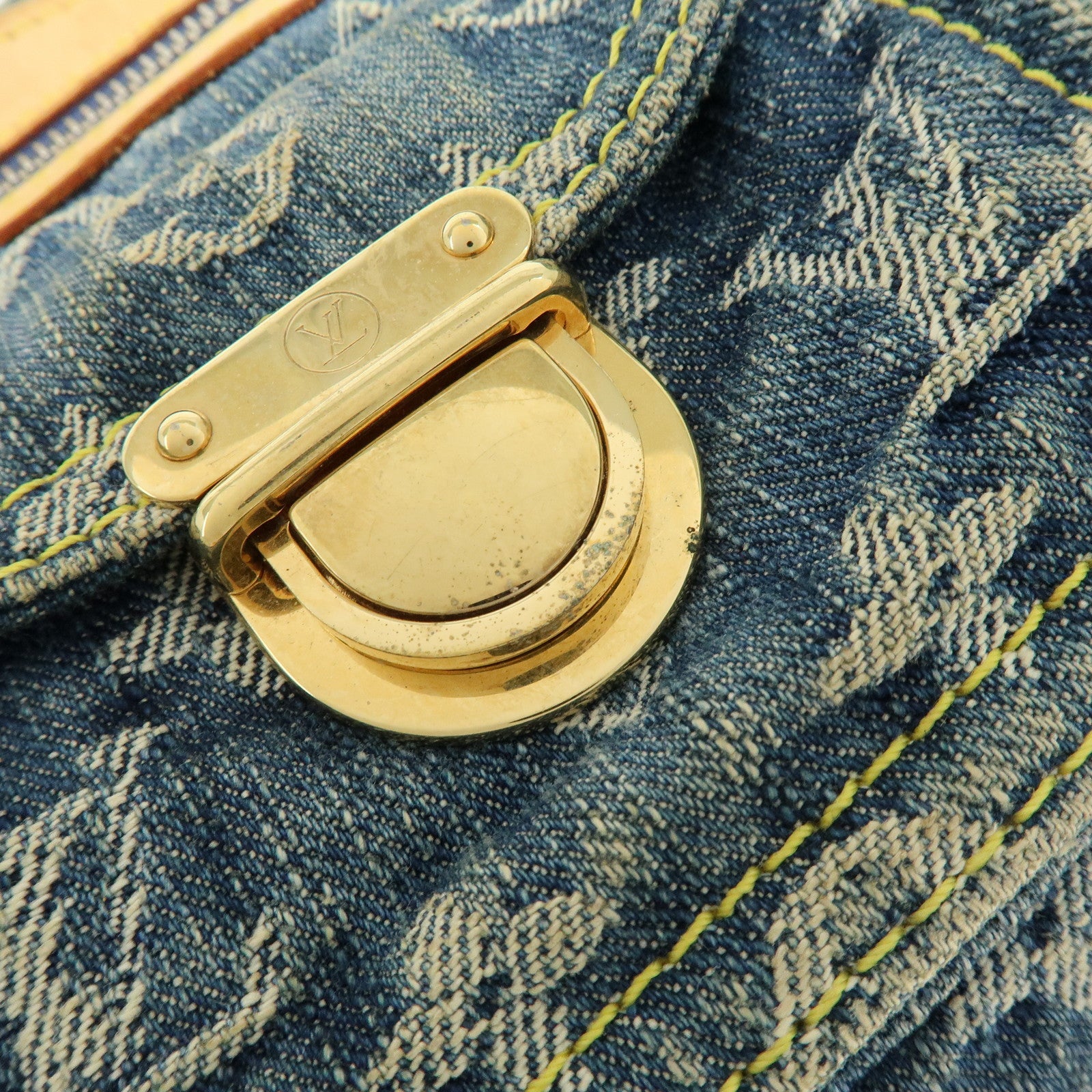 Louis Vuitton Monogram Denim Neo Speedy Boston Bag Blue M95019