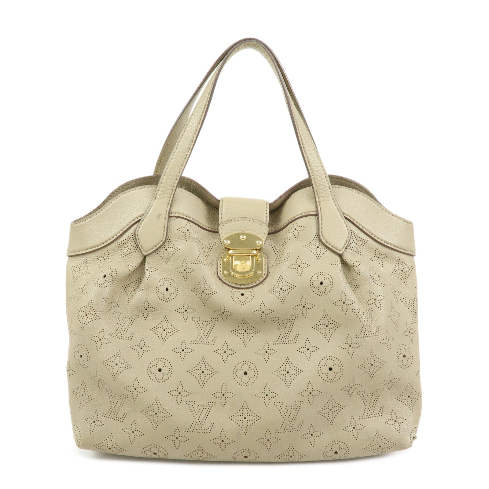 Louis Vuitton Monogram Mahina Cirrus PM Tote Hand Bag Opal M93818