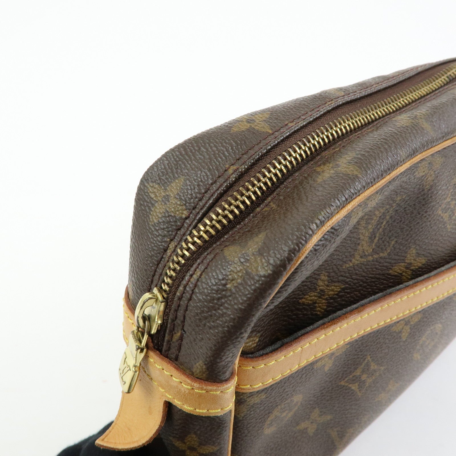 Louis Vuitton Monogram Compiegne 28 Pouch Clutch Bag Brown M51845