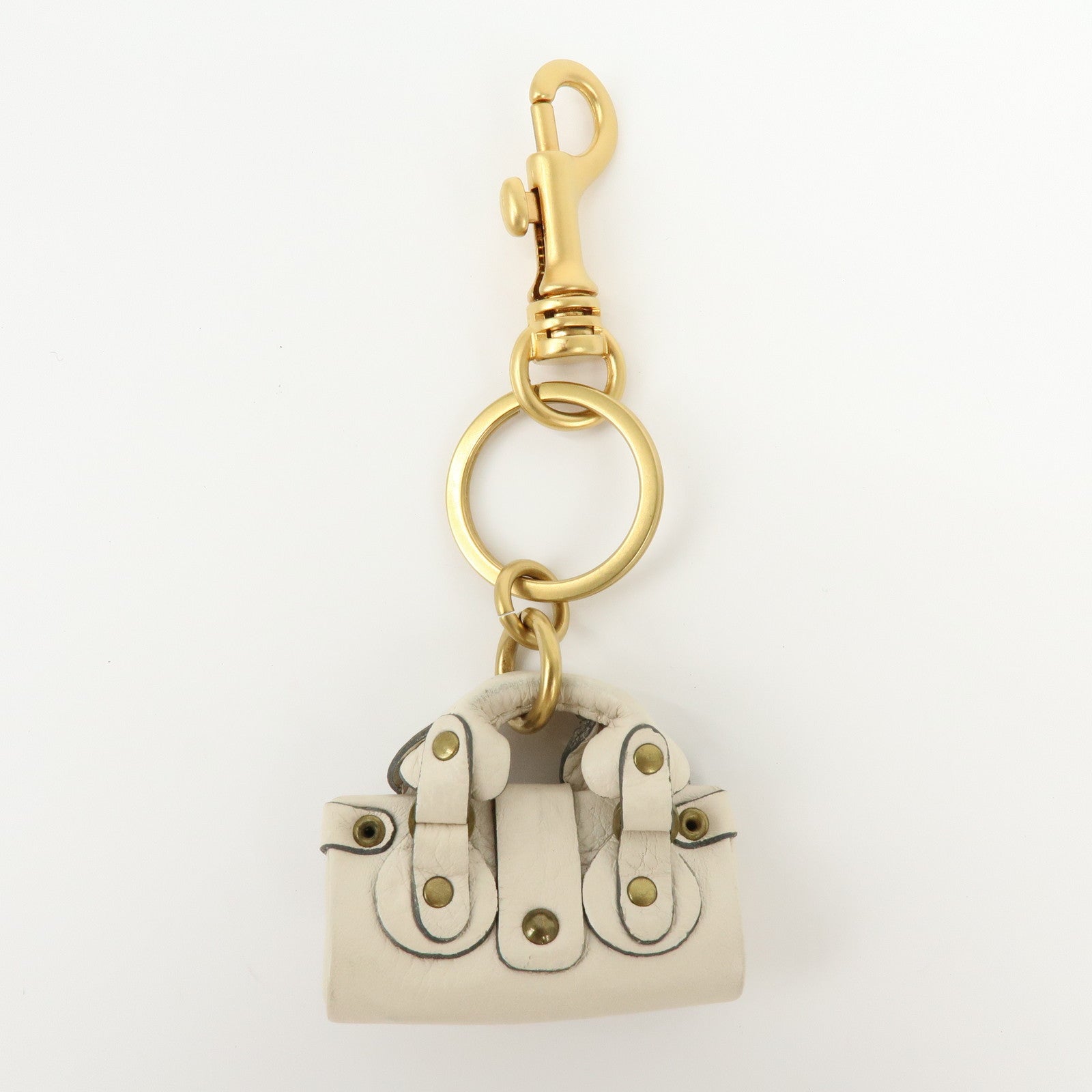 Chloe Mini Paddington Leather Metal Bag Charm Key Charm 7APC96 7E422