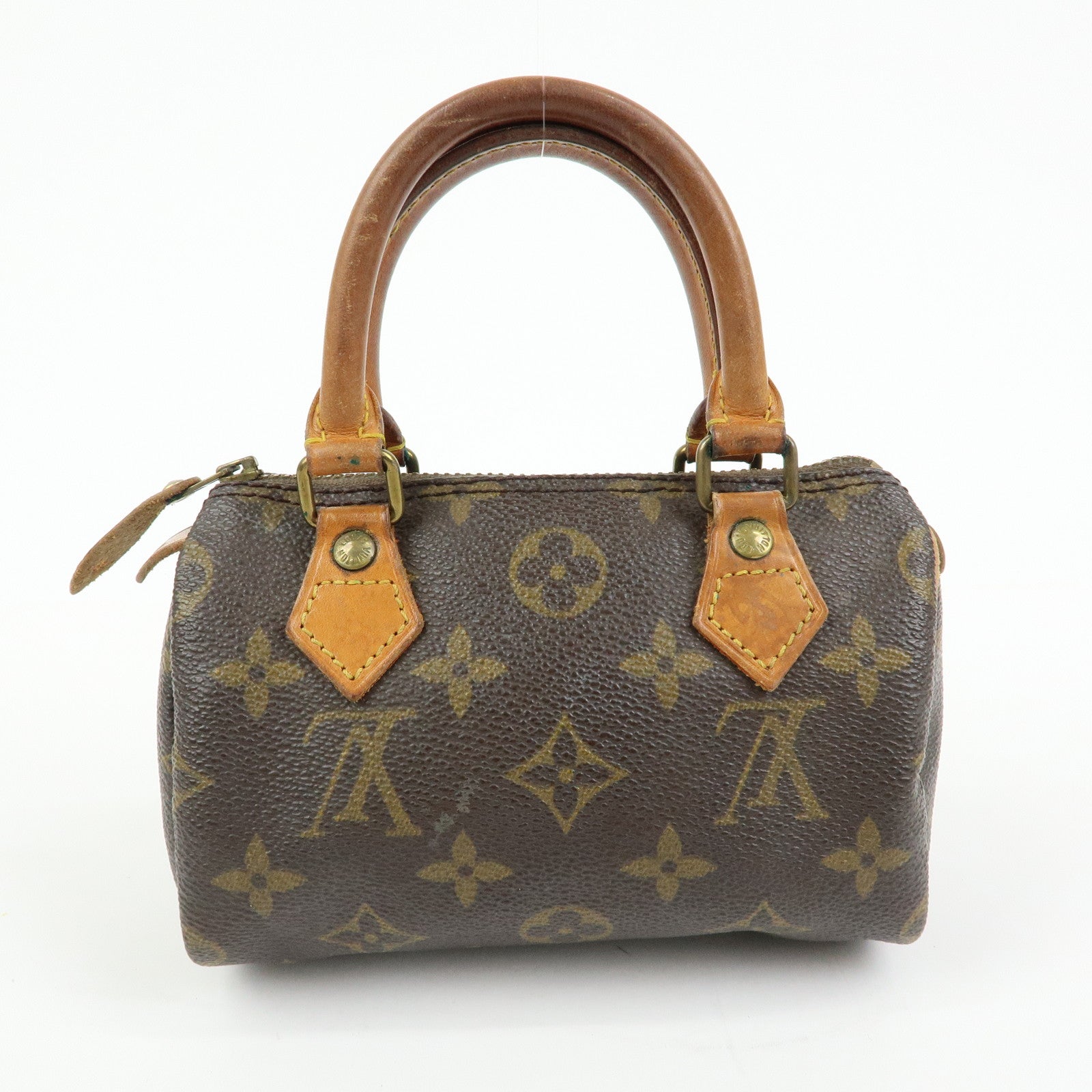 Louis Vuitton Monogram Canvas Mini Speedy Hand Bag & Strap M41534