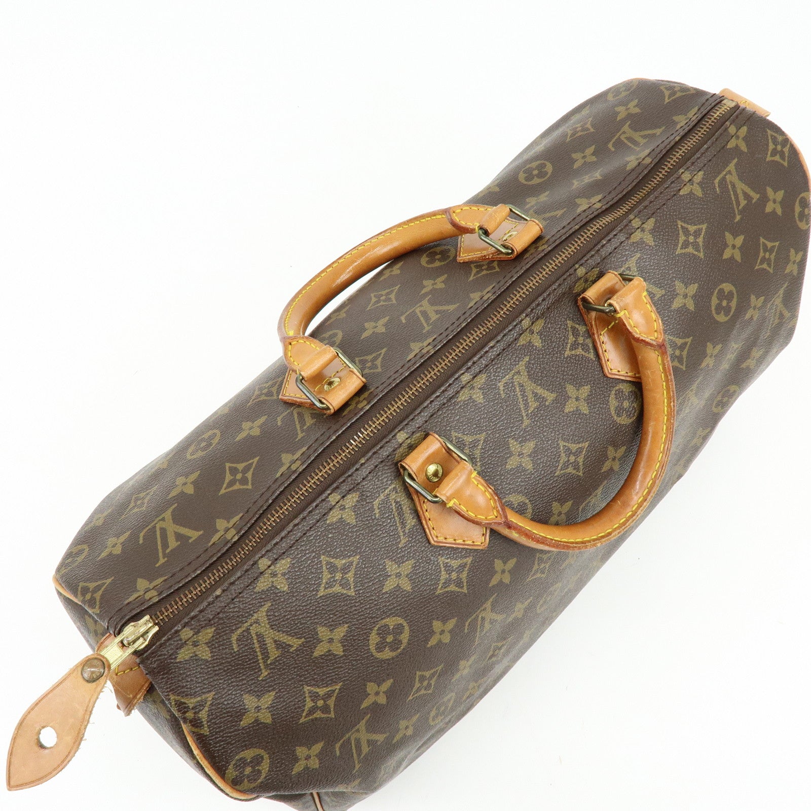 Louis Vuitton Monogram Speedy 40 Hand Bag Boston Bag Brown M41522