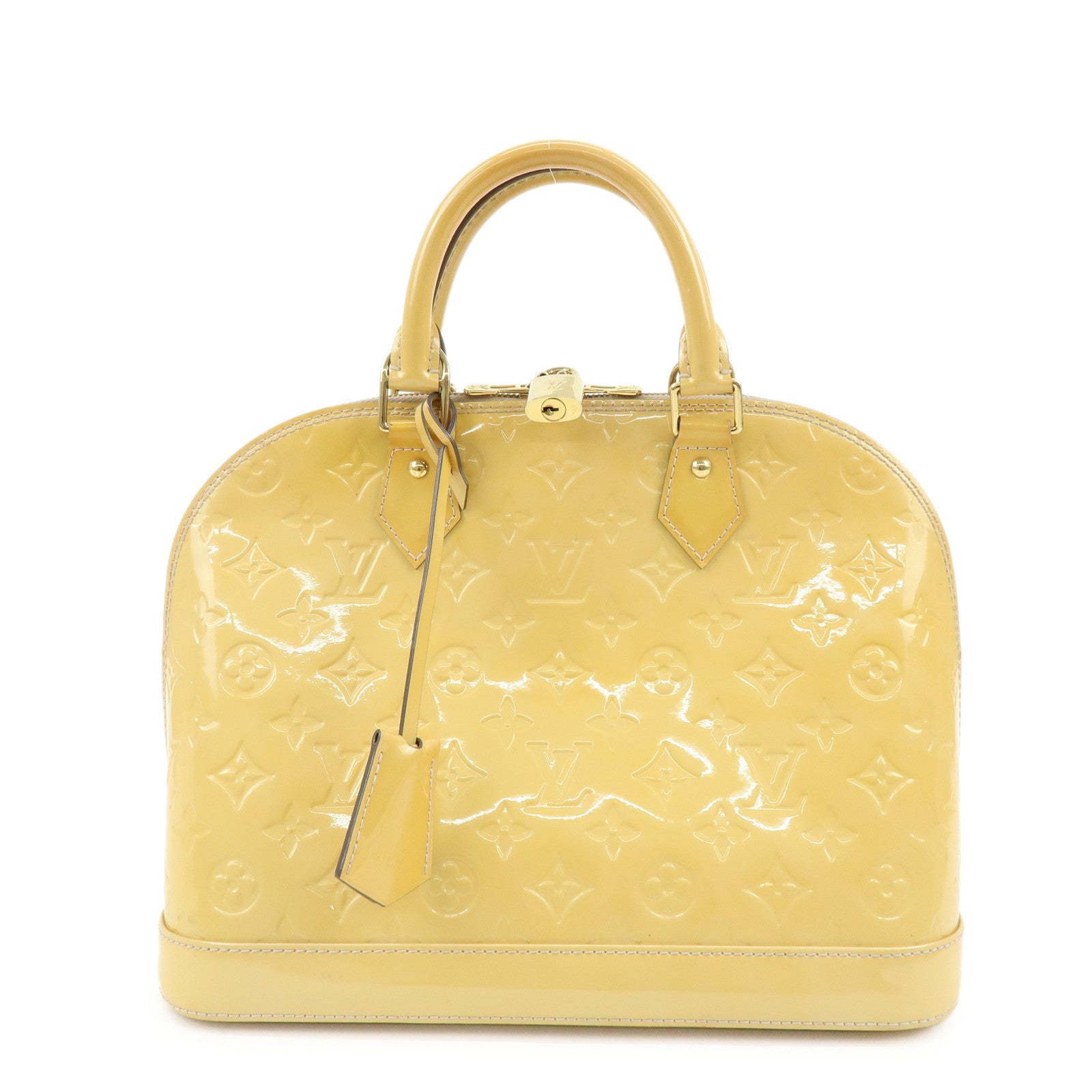 Louis Vuitton Monogram Vernis Alma PM Hand Bag Rose Florentins M91614