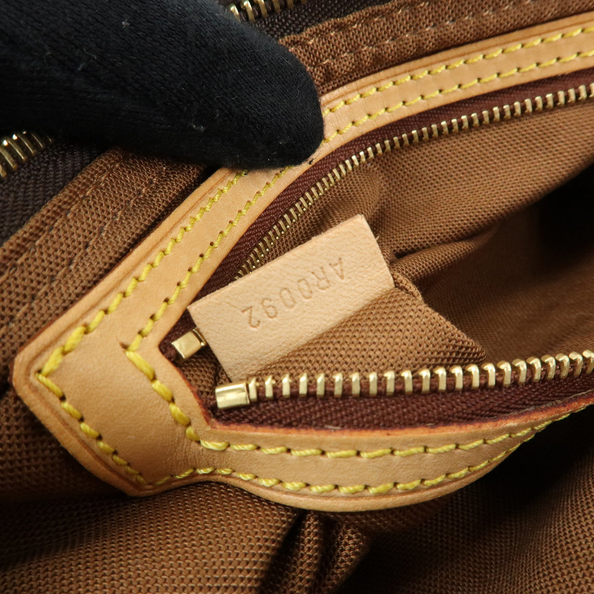 Louis Vuitton Monogram Trotteur Canvas Shoulder Bag Brown M51240