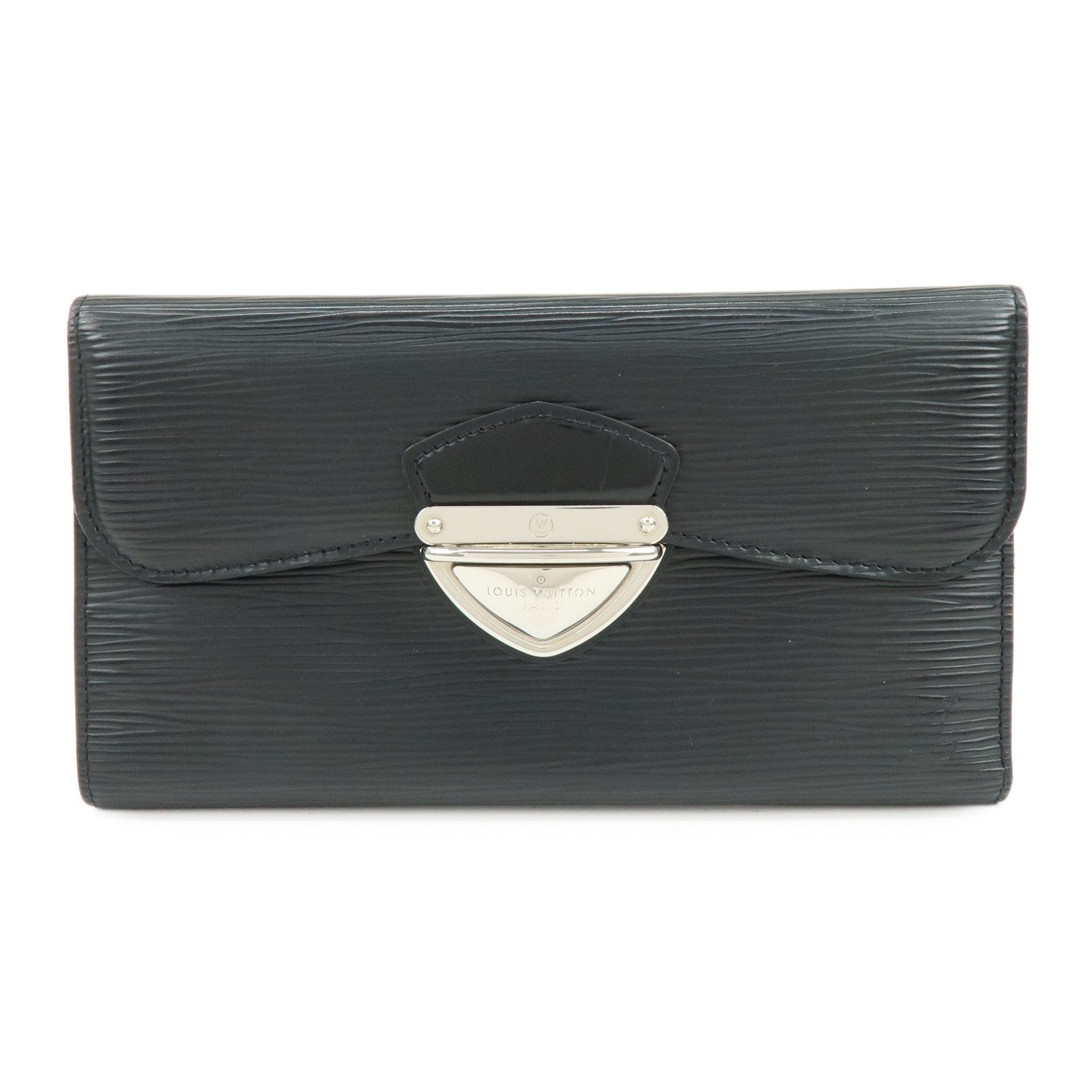 Louis Vuitton Epi Leather Portefeuille Eugenie Long Wallet Noir M63882