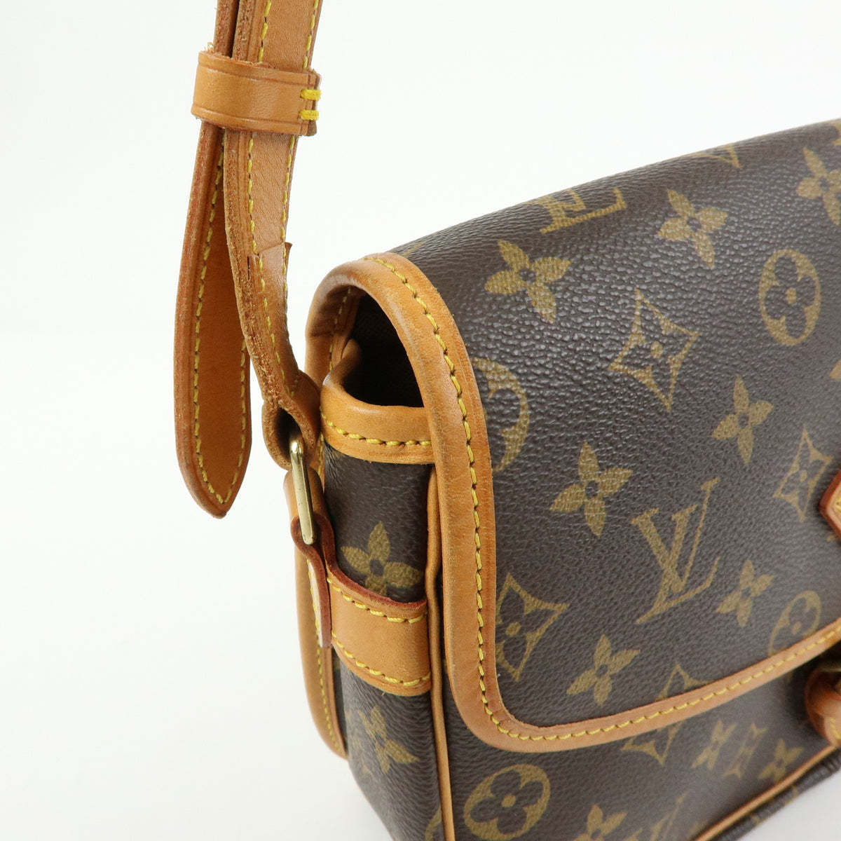 Louis Vuitton Monogram Canvas Sologne Shoulder Bag Brown M42250