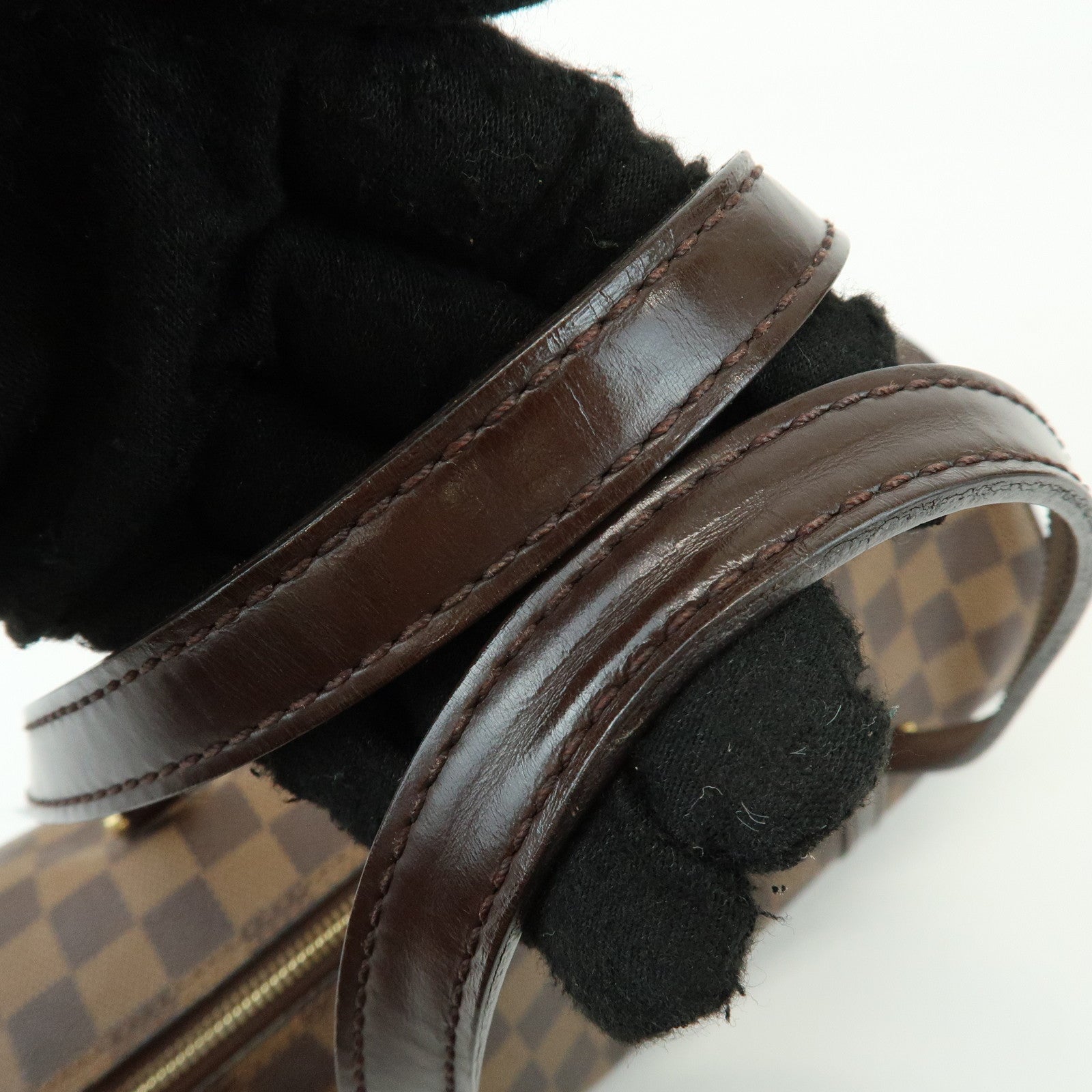 Louis Vuitton Damier Ebene Papillon 30 Hand Bag & Pouch Brown N51303