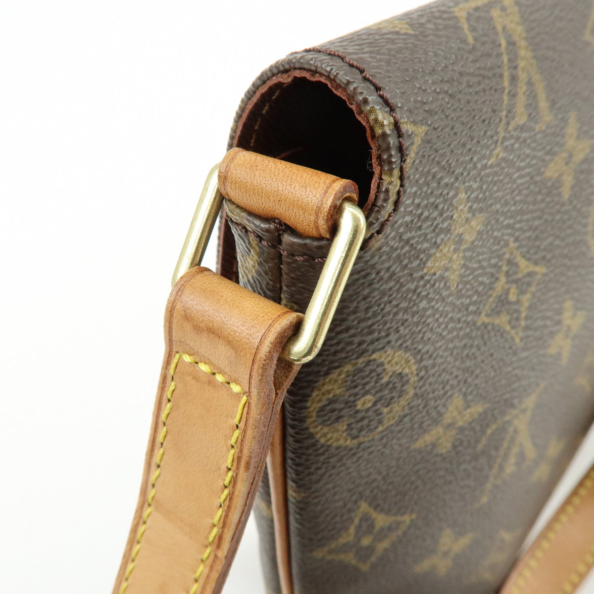 Louis Vuitton Monogram Musette Tango Short Shoulder Bag Brown M51257