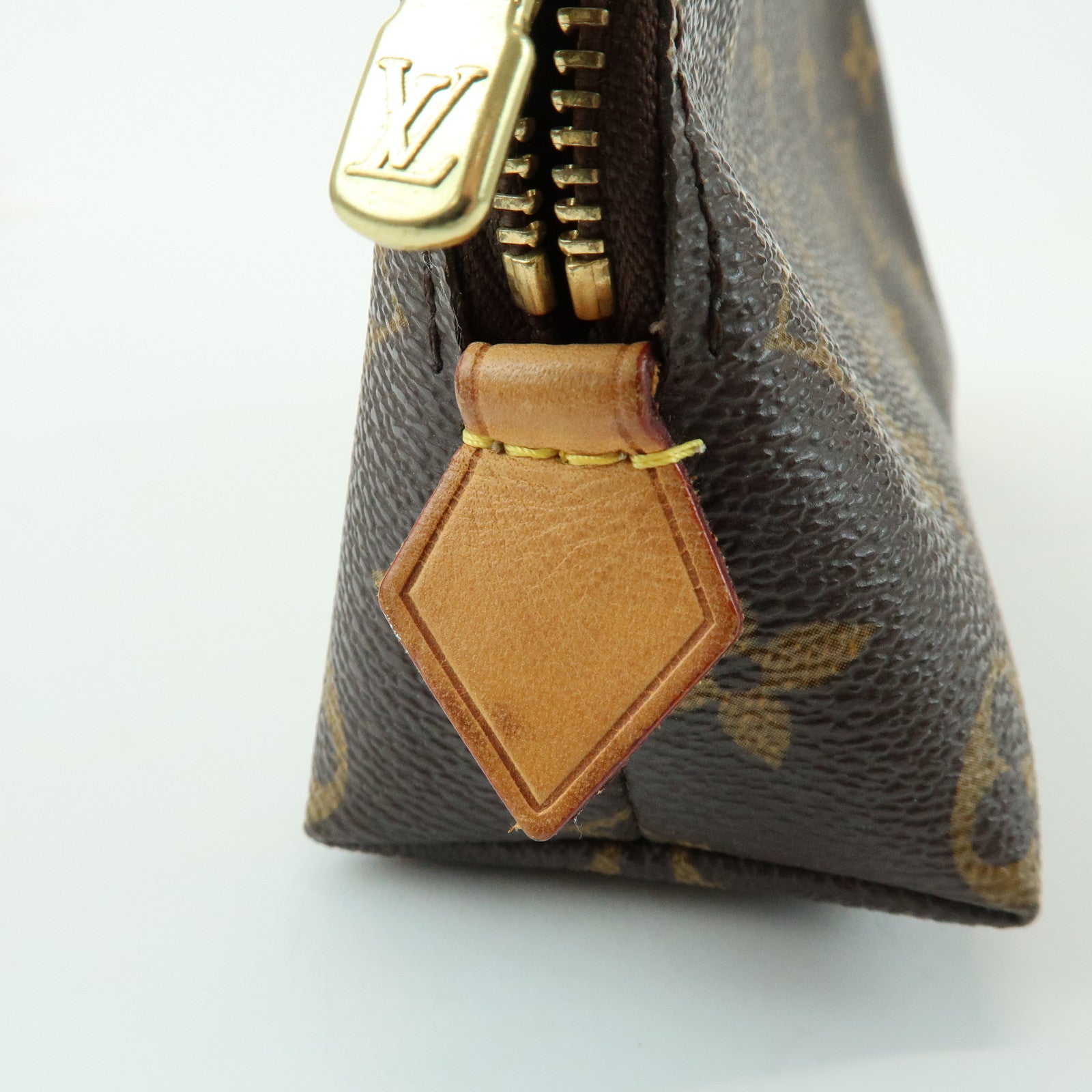 Louis Vuitton Monogram Pochette Cosmetic PM Pouch Brown M47515
