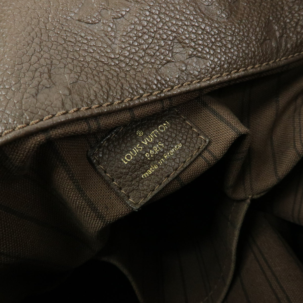 Louis Vuitton Monogram Empreinte Artsy MM Hand Bag Terre M94171