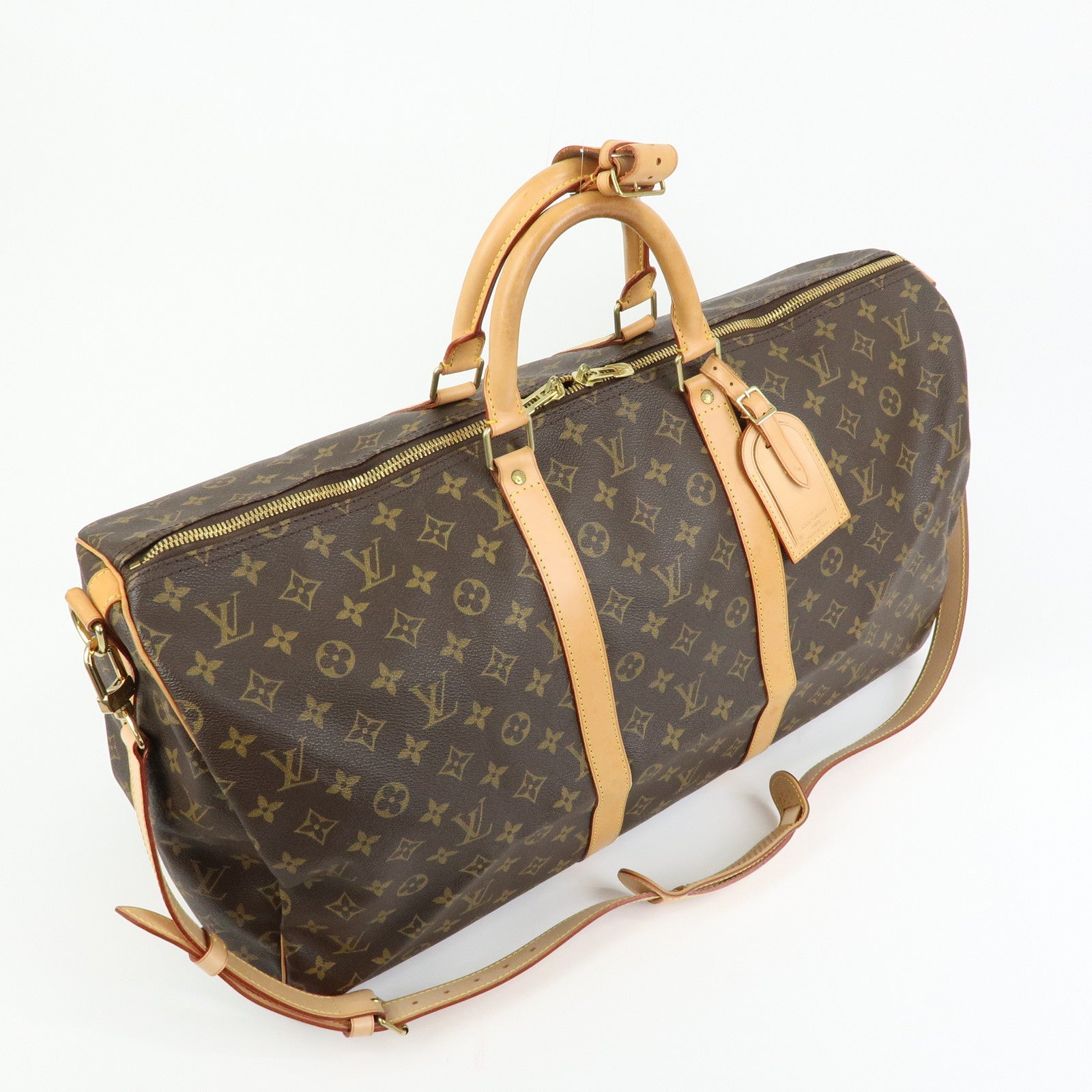 Louis Vuitton Monogram Keep All Bandouliere 55 Boston Bag M41414