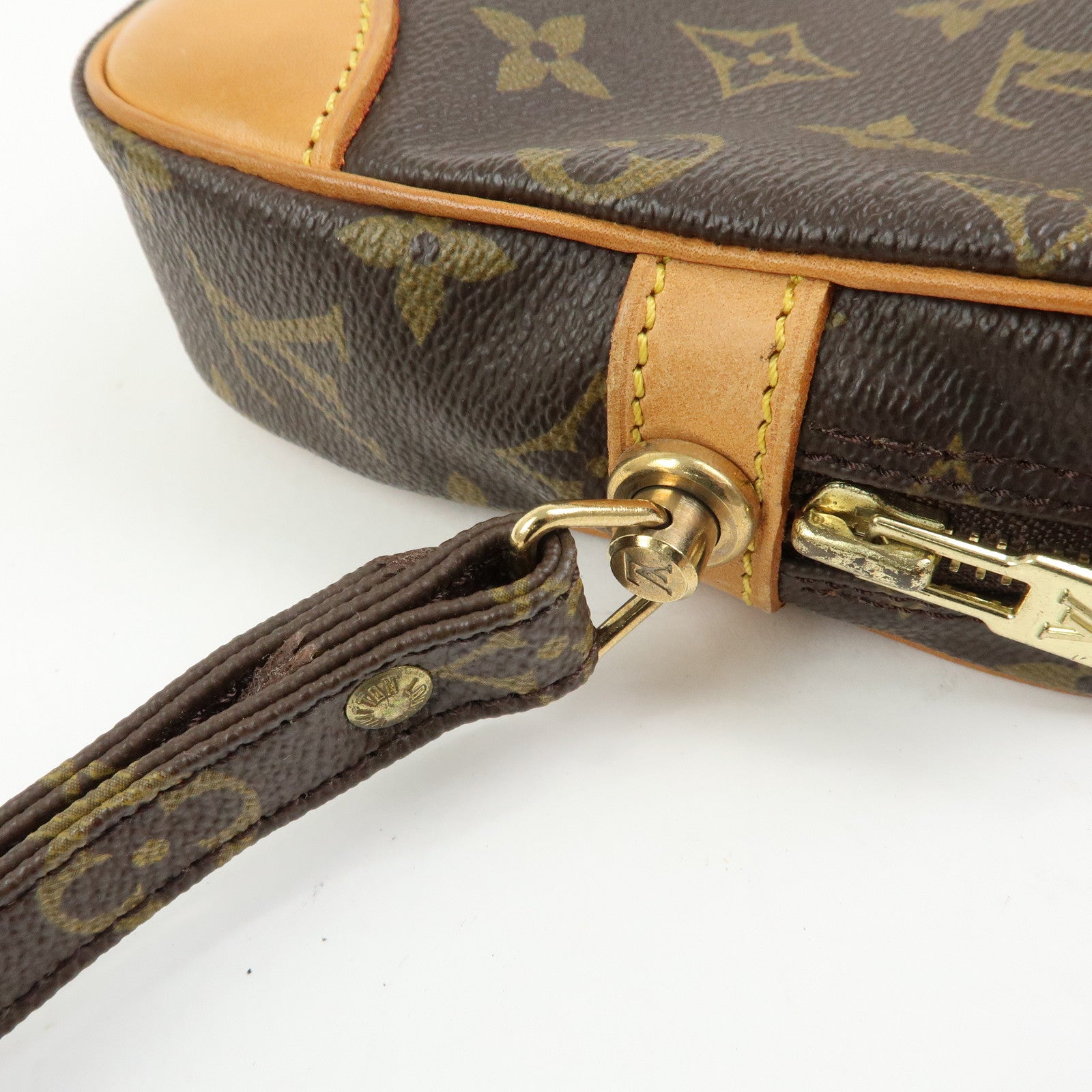 Louis Vuitton Monogram Marly Dragonne GM Clutch Bag Brown M51825