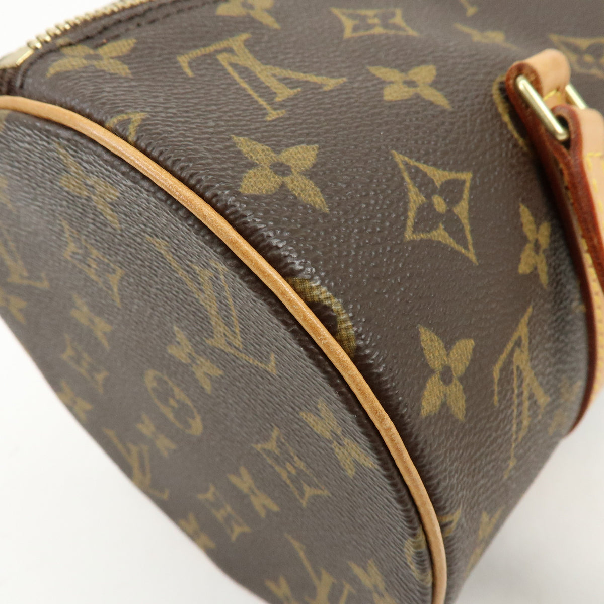 Louis Vuitton Monogram Papillon 30 Hand Bag Brown M51385