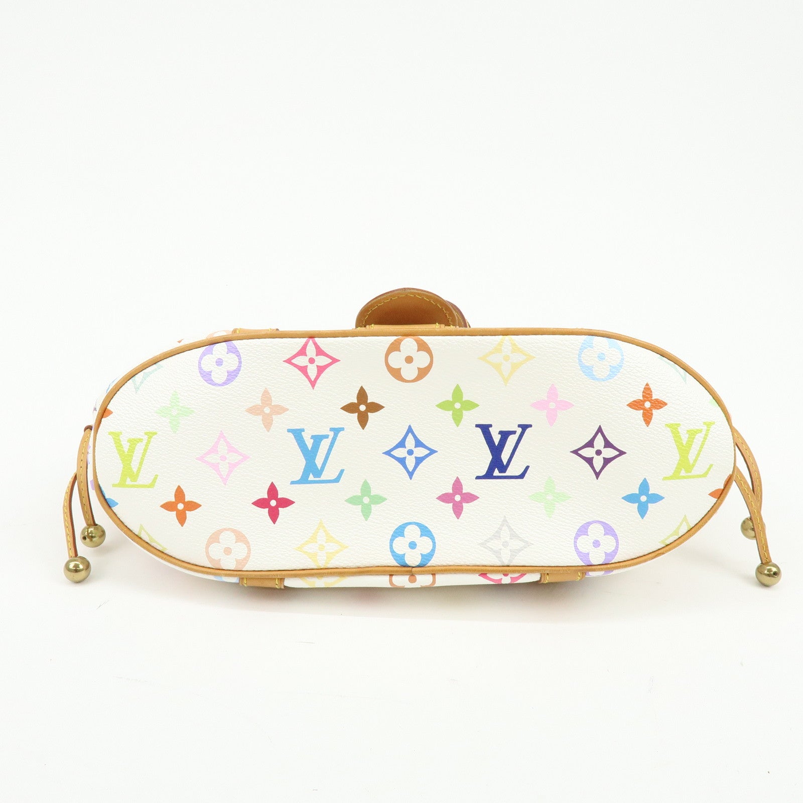 Louis Vuitton Monogram Multicolor Teda PM Hand Bag Blanc M92348
