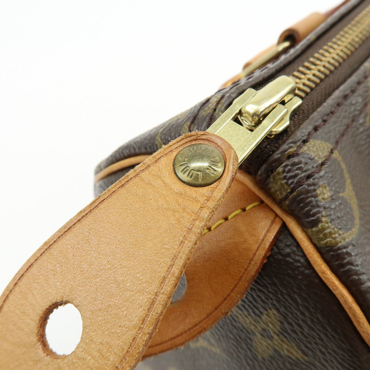 Louis Vuitton Monogram Speedy 25 Boston Bag Hand Bag Brown M41528