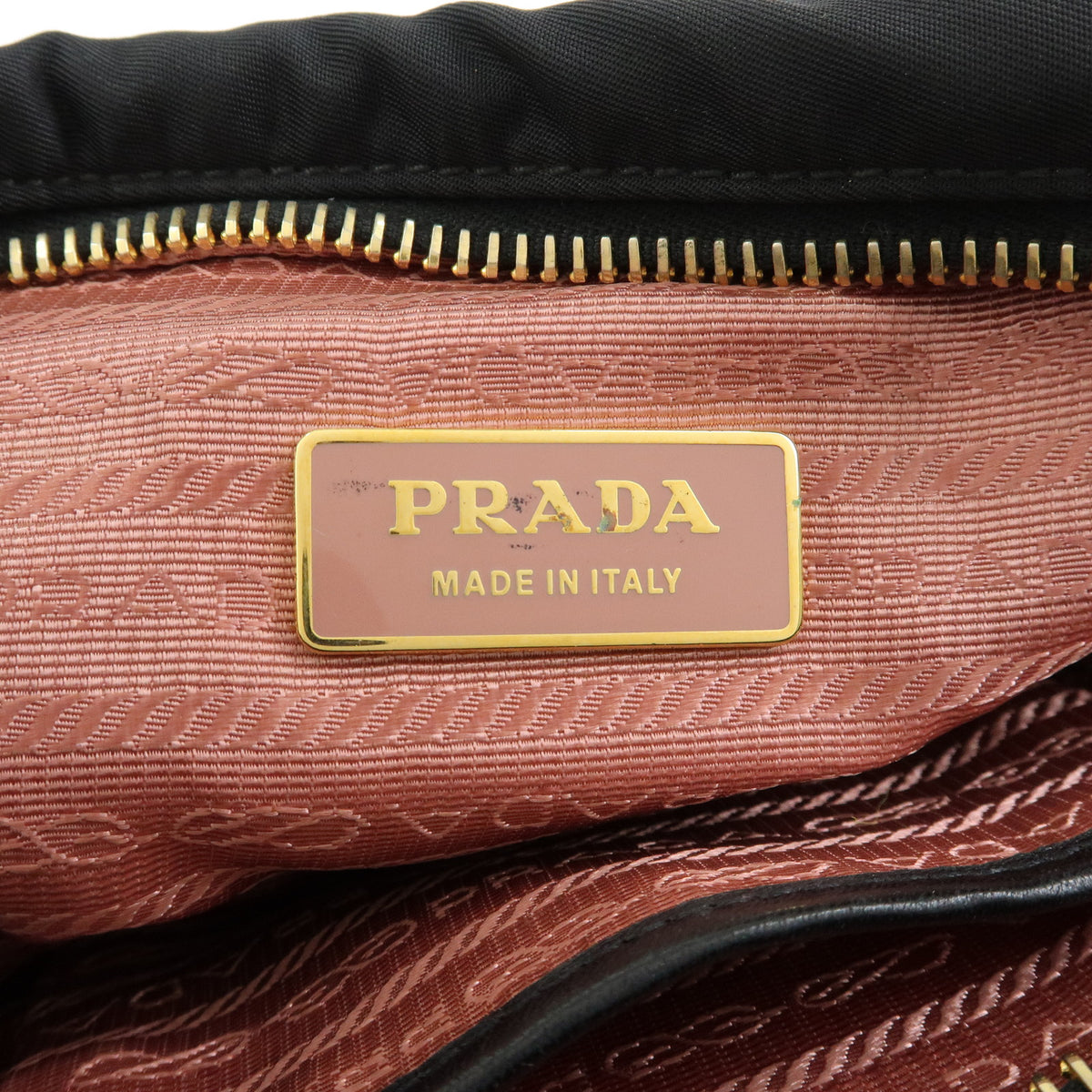 PRADA Nylon Leather Mini Shoulder Bag Crossbody Bag Black