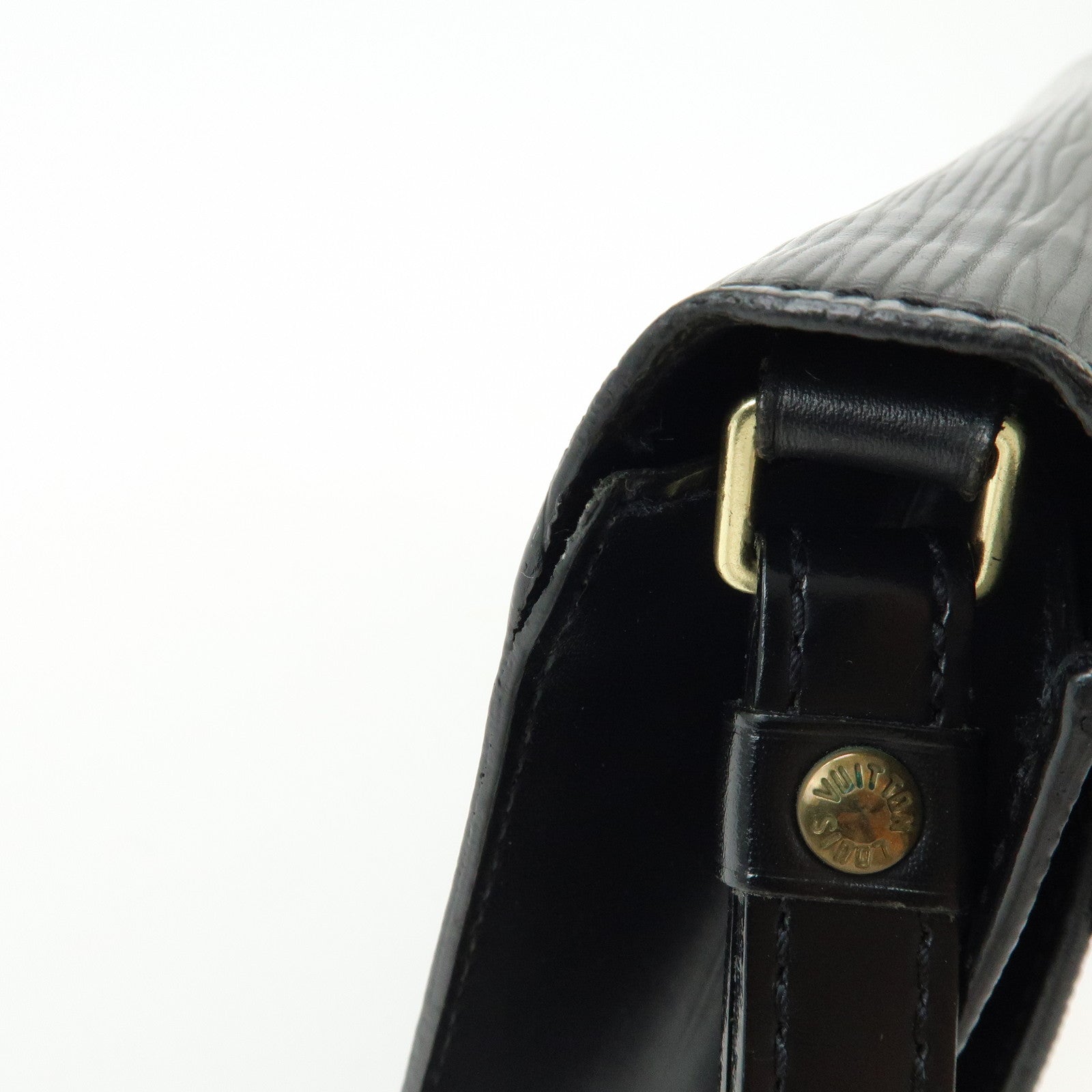 Louis Vuitton Epi Sellier Dragonne Leather Clutch Bag Noir Black M52612