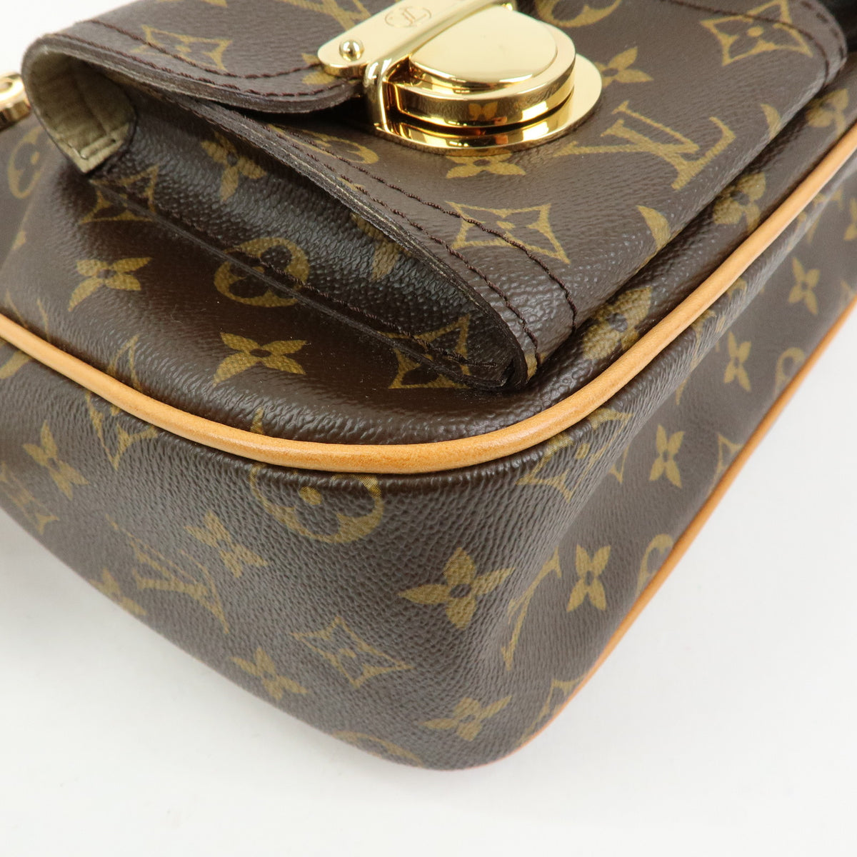 Louis Vuitton Monogram Hudson GM Shoulder Crossbody Bag  Brown M40045