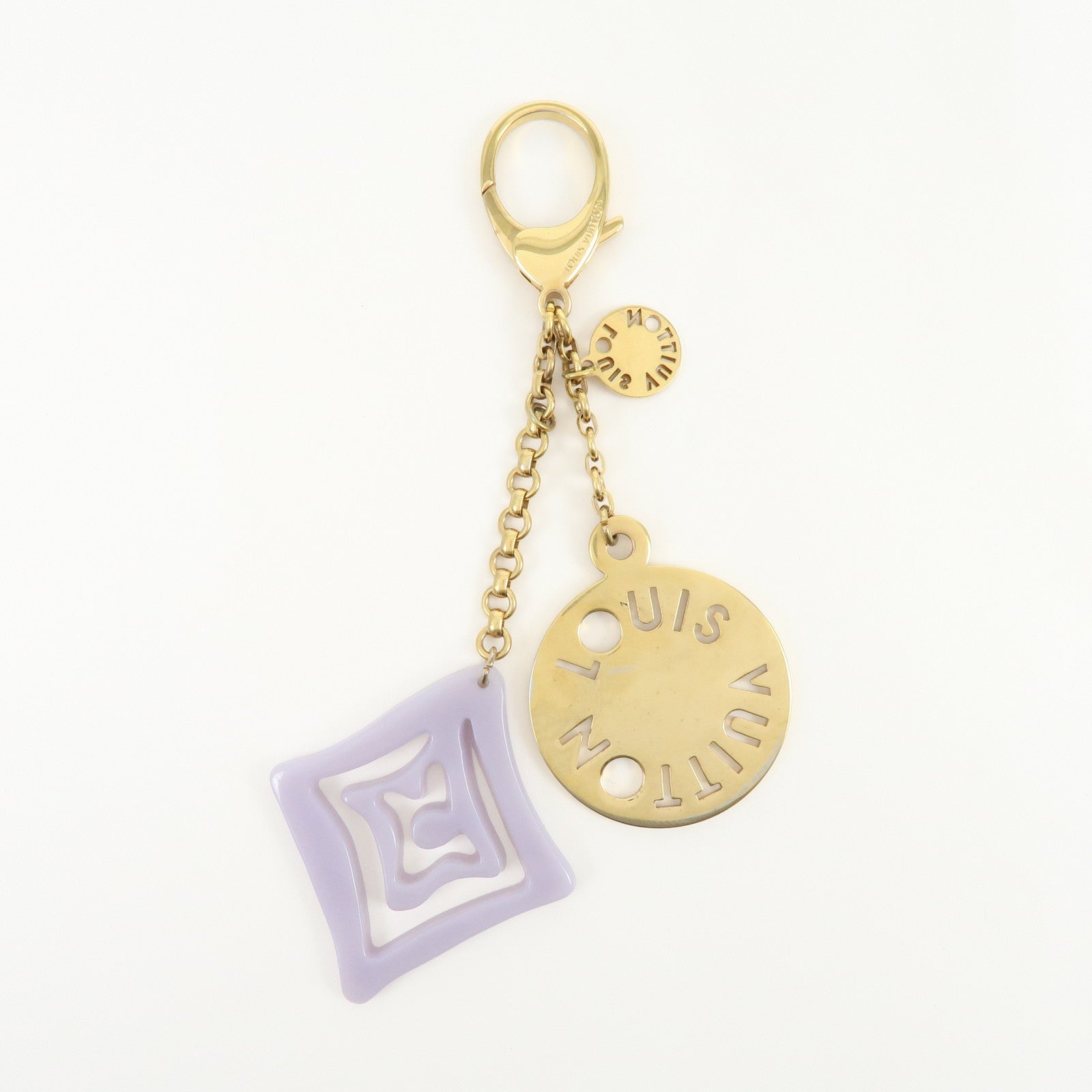 Louis Vuitton Porte Cles Tahitienne Bag Charm Key Holder Lilas M65649