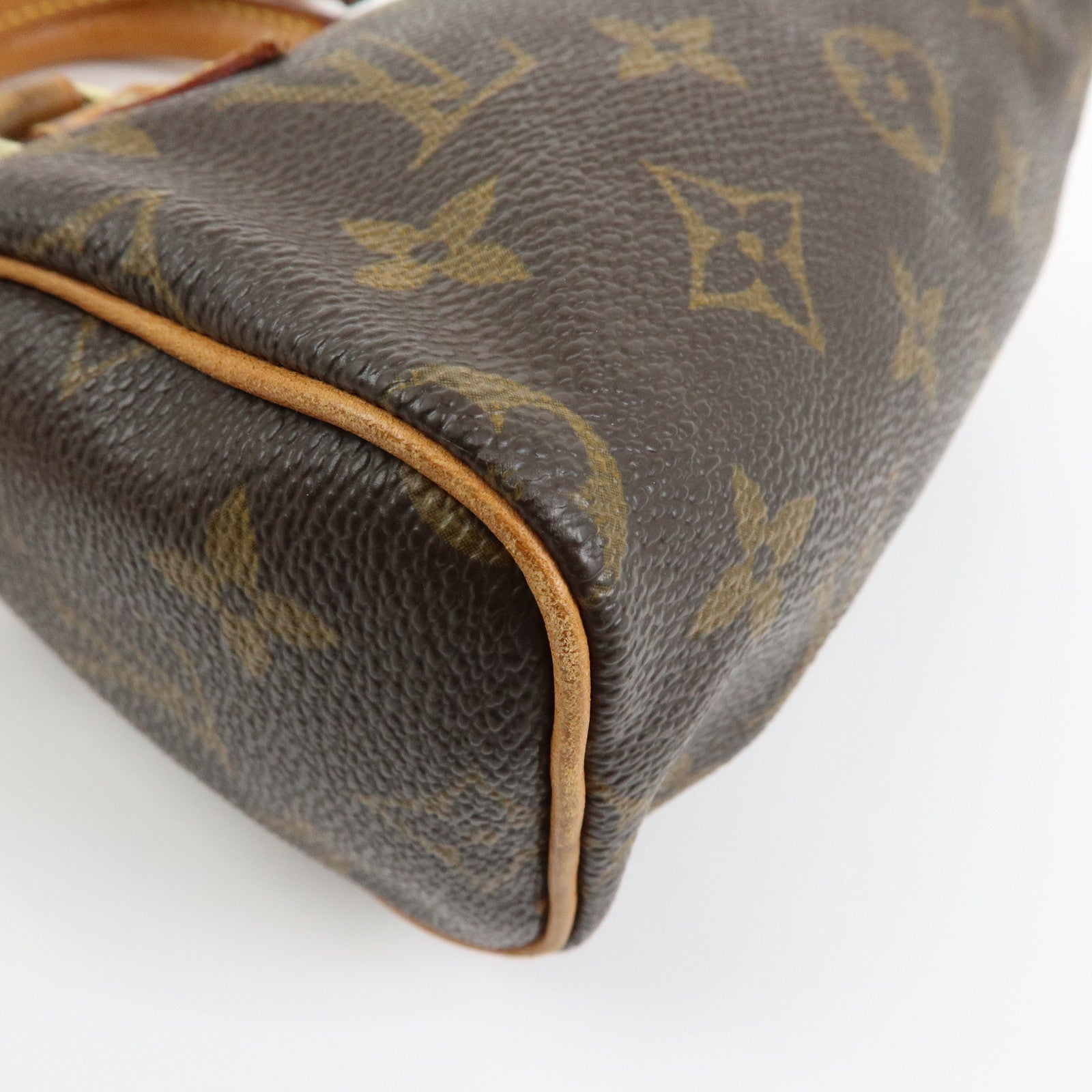 Louis Vuitton Monogram Mini Speedy Canvas Hand Bag & Strap M41534