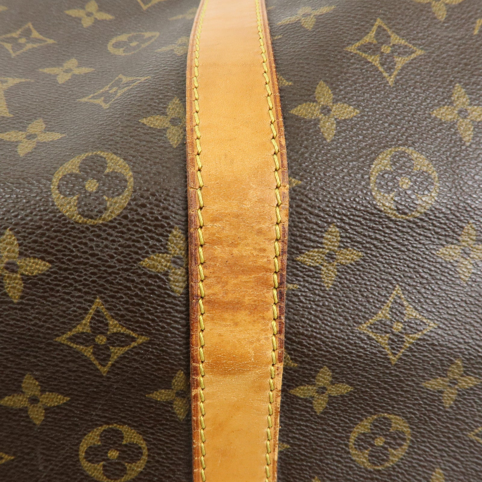 Louis Vuitton Monogram Keep All Bandouliere 60 Boston Bag Brown M41412