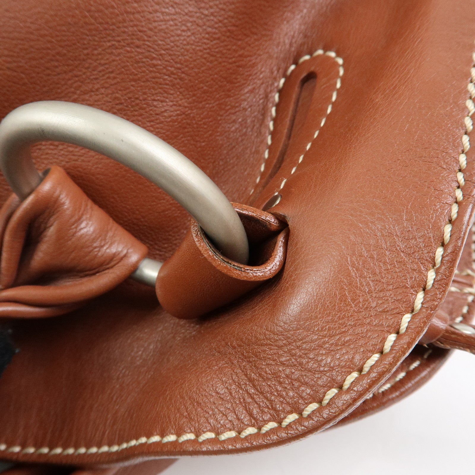 CELINE Bittersweet Leather Shoulder Bag Tote Bag Brown