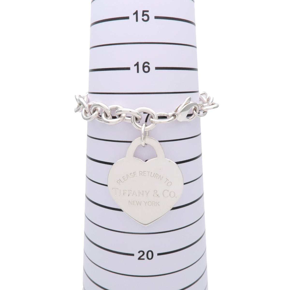 Tiffany & Co Heart Tag Chain Bracelet Large SV925 Silver