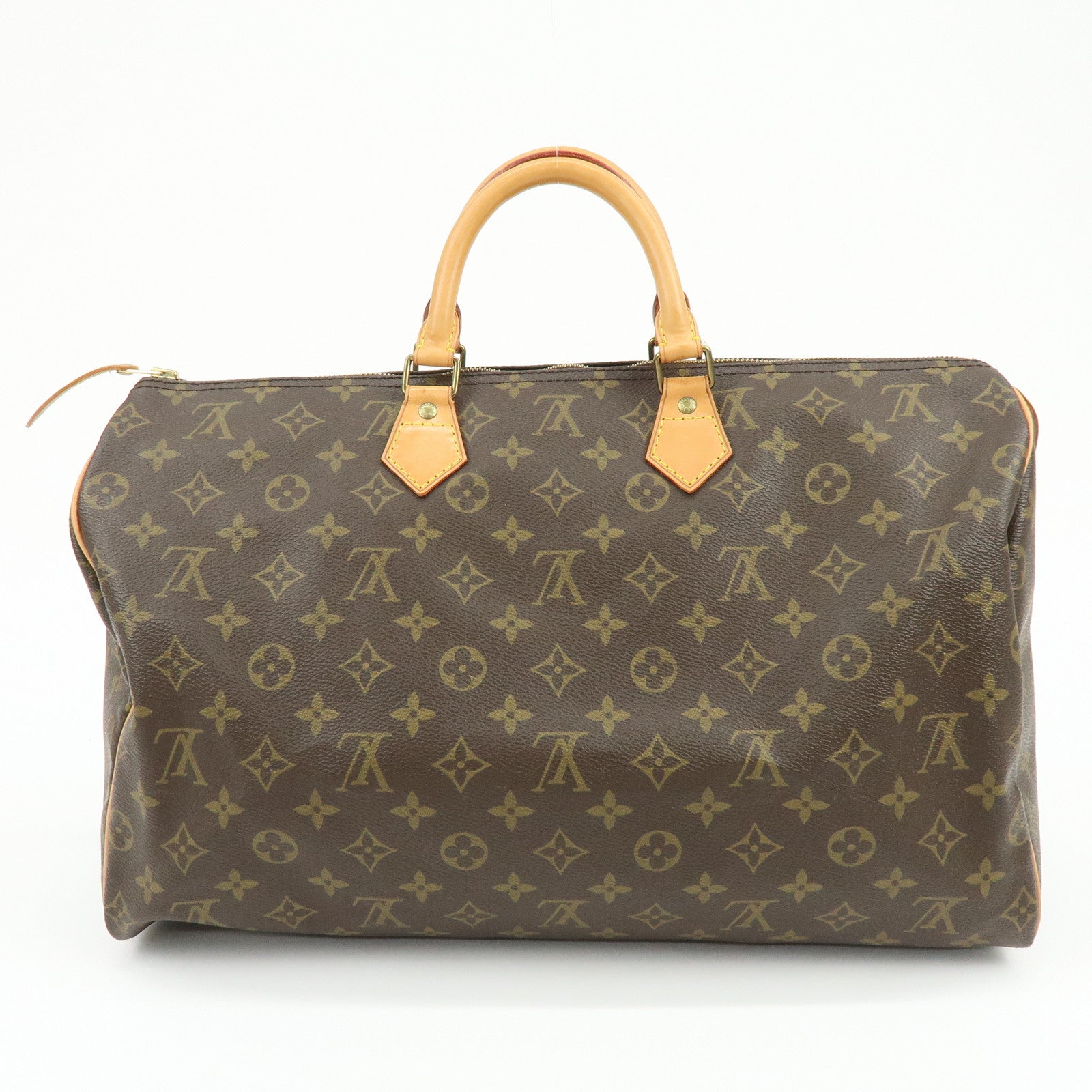 Louis Vuitton Monogram Speedy 40 Hand Bag Boston Bag Brown M41522