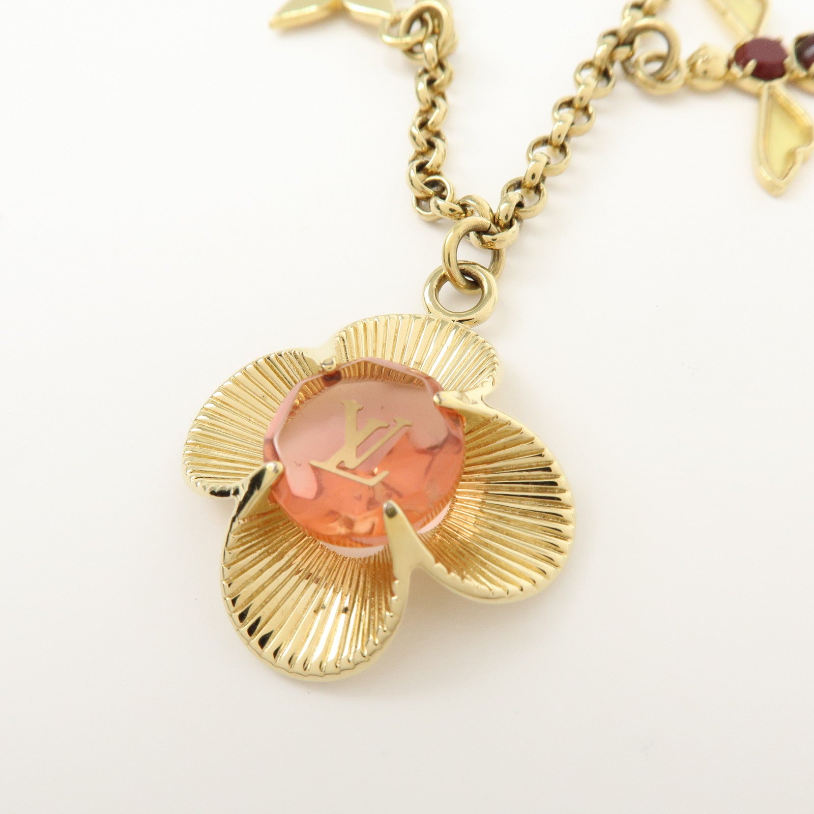 Louis Vuitton Bijou Sac Chaine Bee Fleur Bag Charm Gold M66911