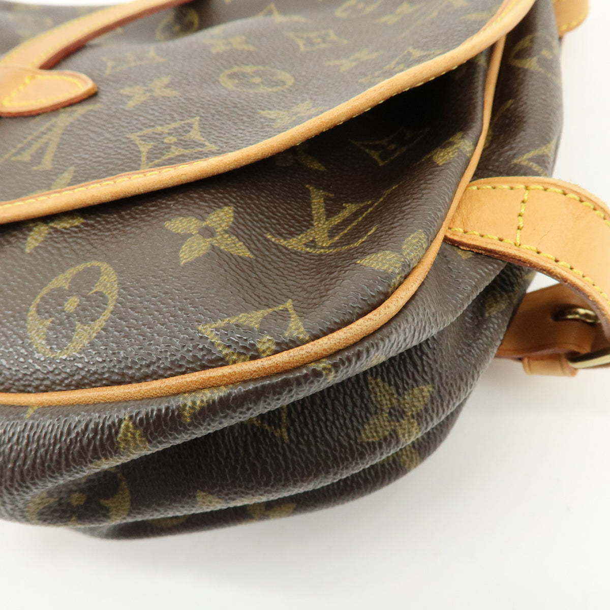 Louis Vuitton Monogram Saumur 30 Canvas Shoulder Bag Brown M42256