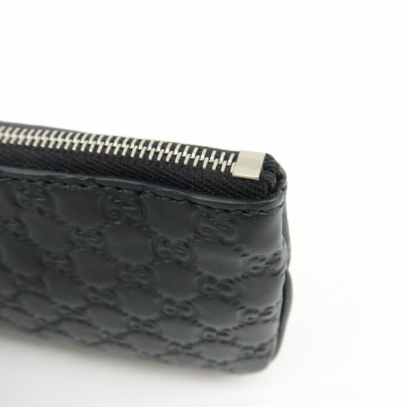 GUCCI  Microguccissima Calf Leather Coin Case Black 544476