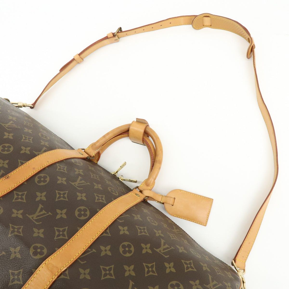 Louis Vuitton Monogram Keep All Bandouliere 55 Boston Bag M41414