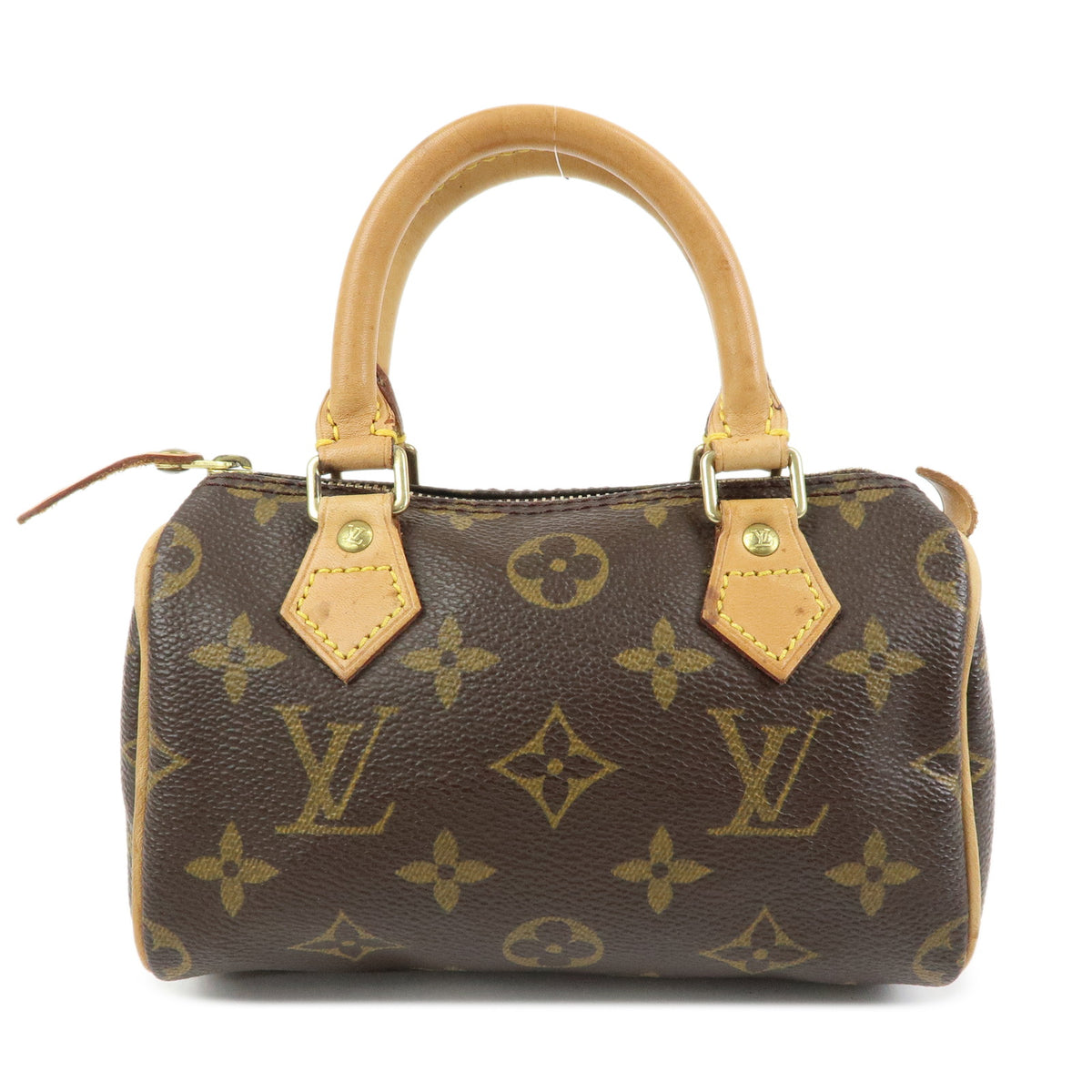 Louis Vuitton Monogram Canvas Mini Speedy Hand Bag Brown M41534
