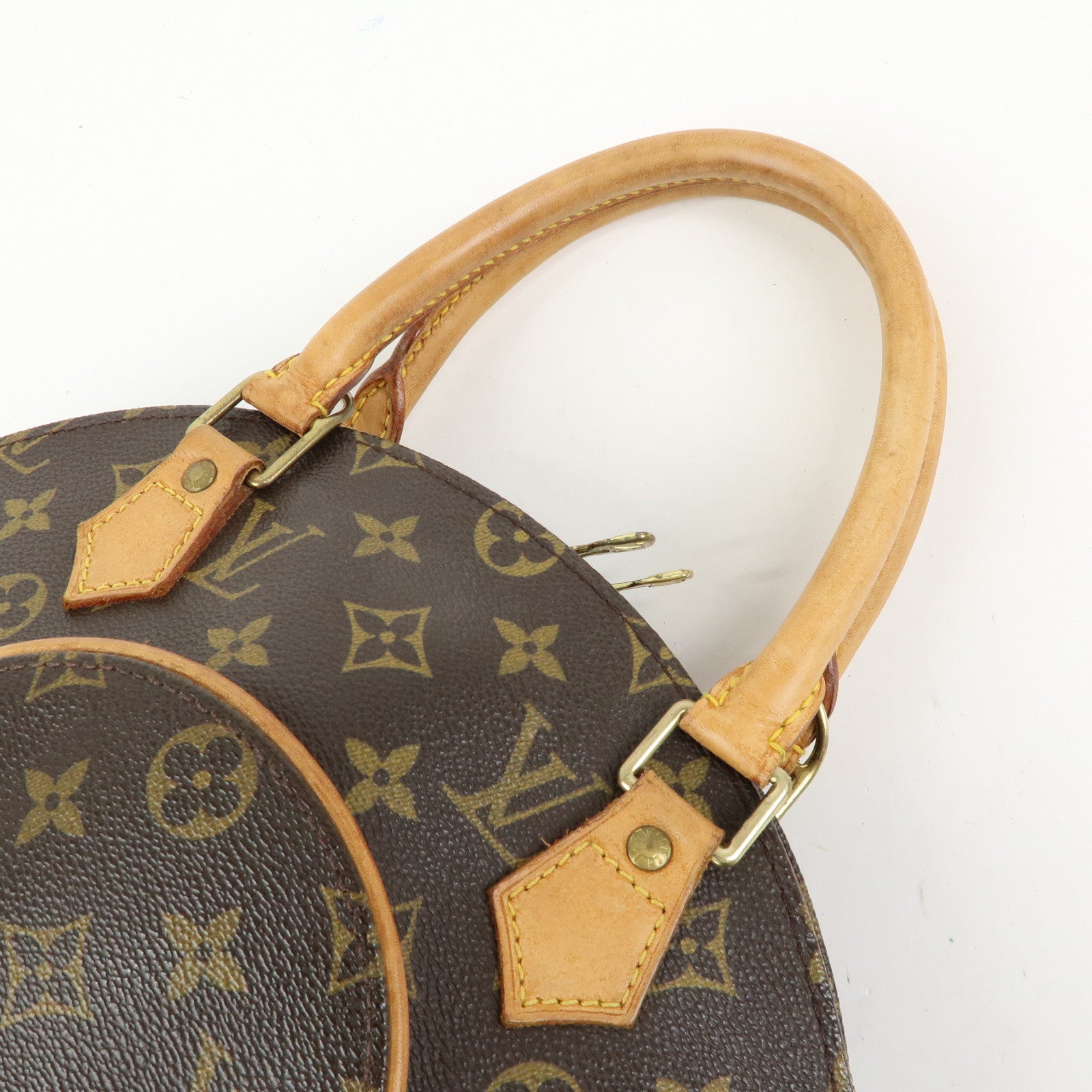 Louis Vuitton Monogram Canvas Ellipse PM Hand Bag Brown M51127