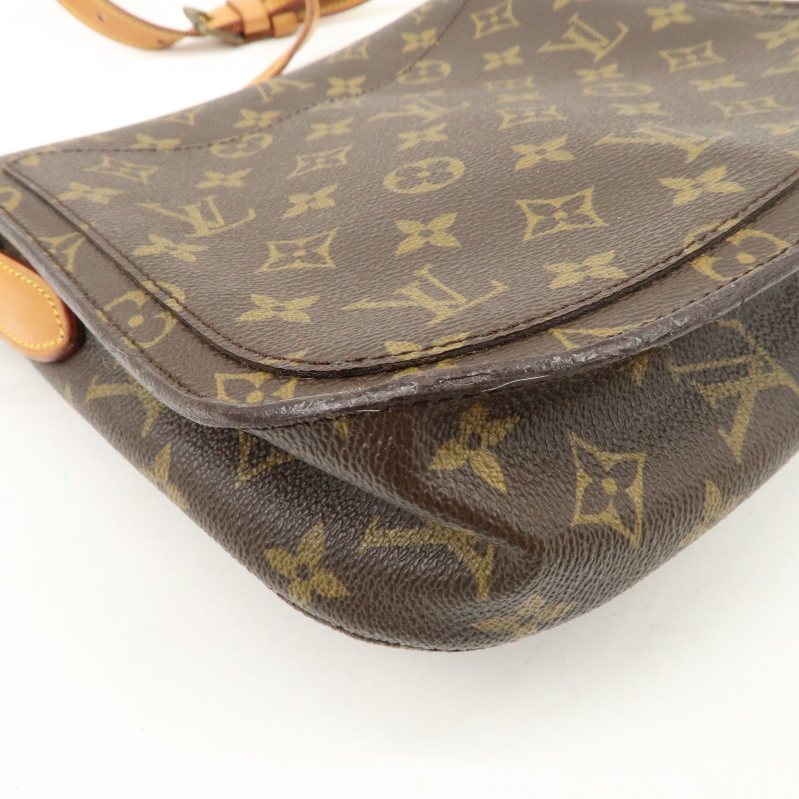 Louis Vuitton Monogram Saint Cloud GM Shoulder Bag Brown M51242 Used