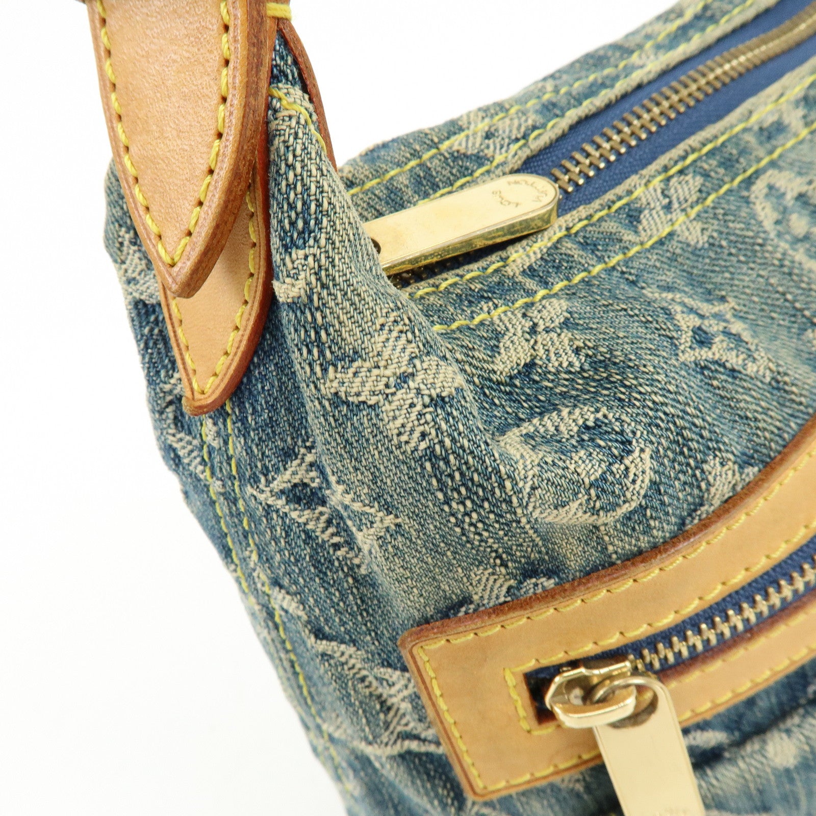 Louis Vuitton Monogram Denim Baggy PM 2Way Bag Shoulder Bag M95049