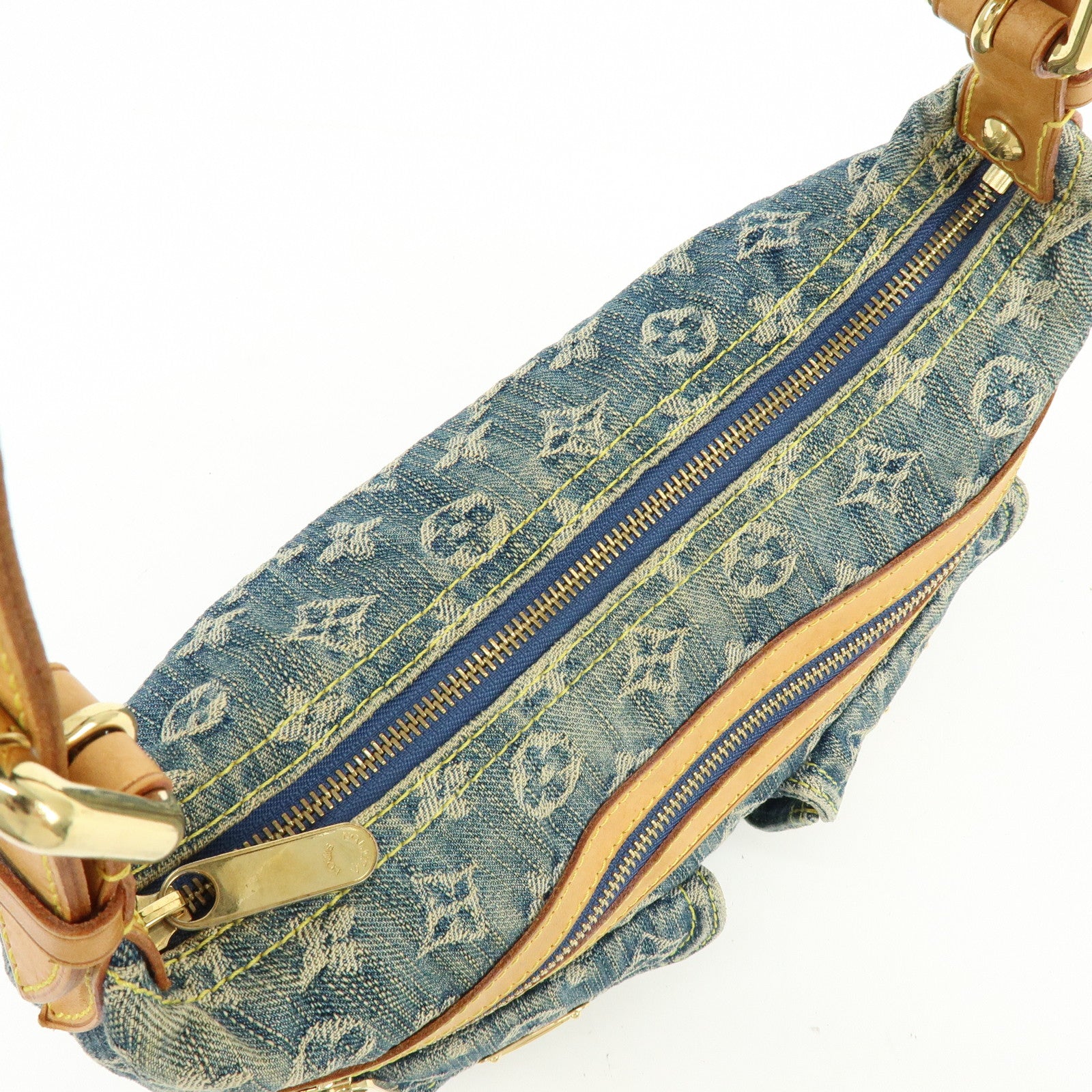 Louis Vuitton Monogram Denim Baggy PM 2Way Bag Shoulder Bag M95049