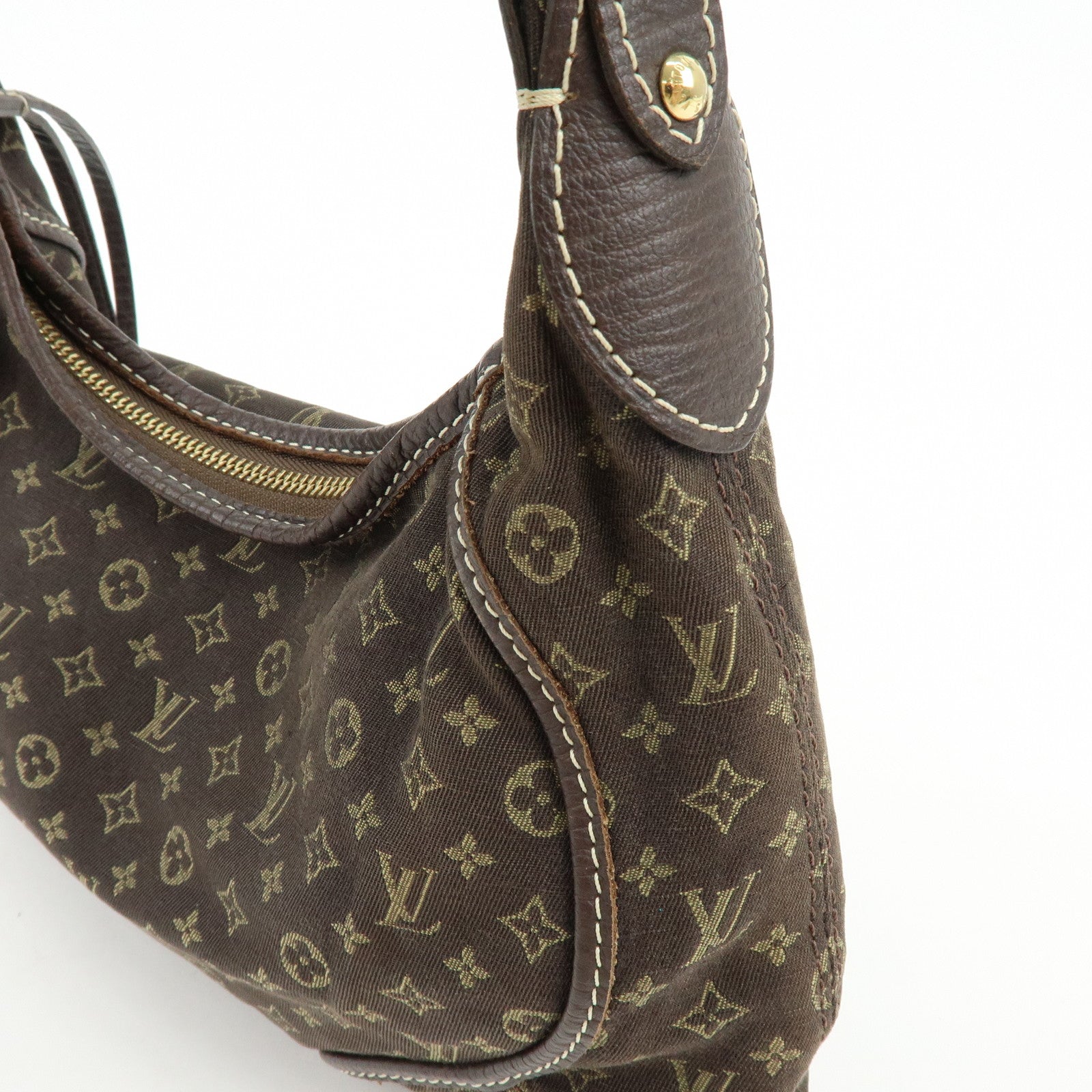 Louis Vuitton Monogram Mini Lin Manon PM Shoulder Hand Bag Ebene M95621
