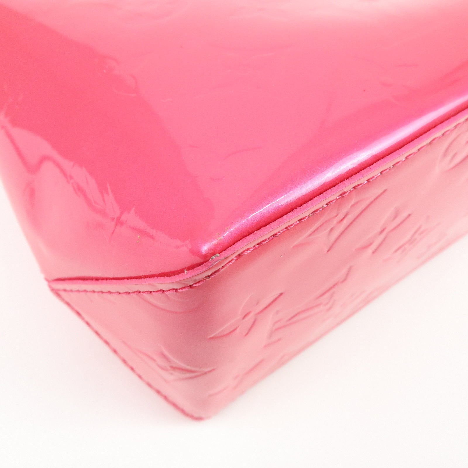 Louis Vuitton Monogram Vernis Lead PM Hand Bag Pink M91221
